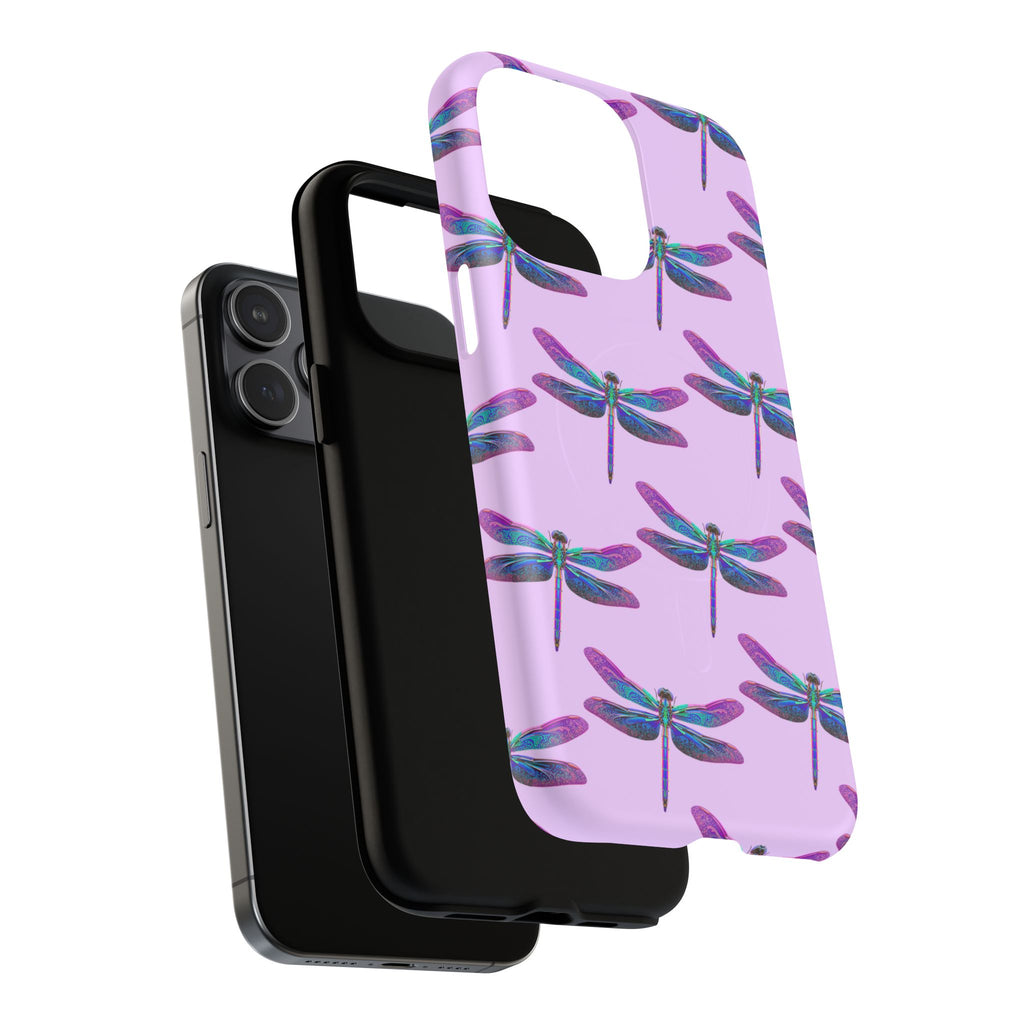 Phone Case | Blue Purple Dragonfly Tough Magnetic Case