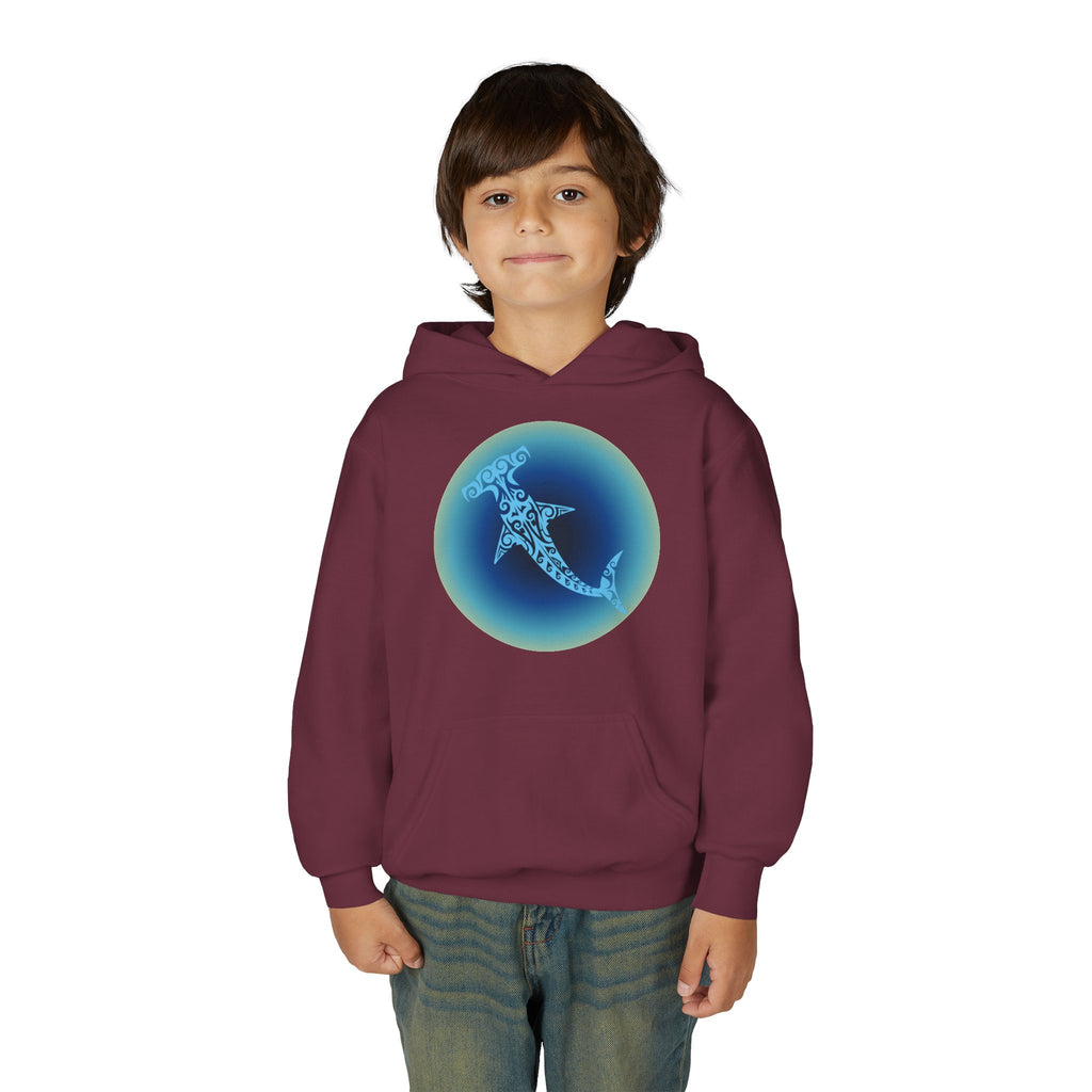 Tribal Hammerhead Youth Hoodie