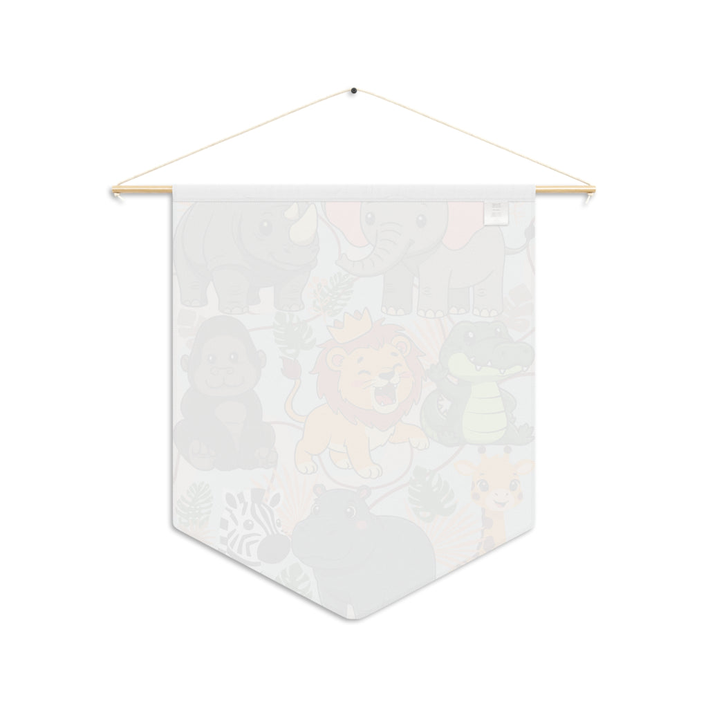 Pennant Banner | Cute Jungle Animal Nursery Safari Wall Decor