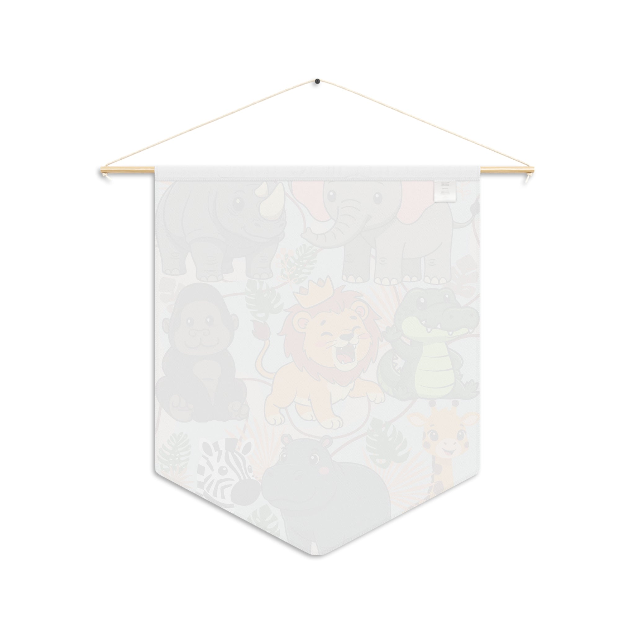 Pennant Banner | Cute Jungle Animal Nursery Safari Wall Decor