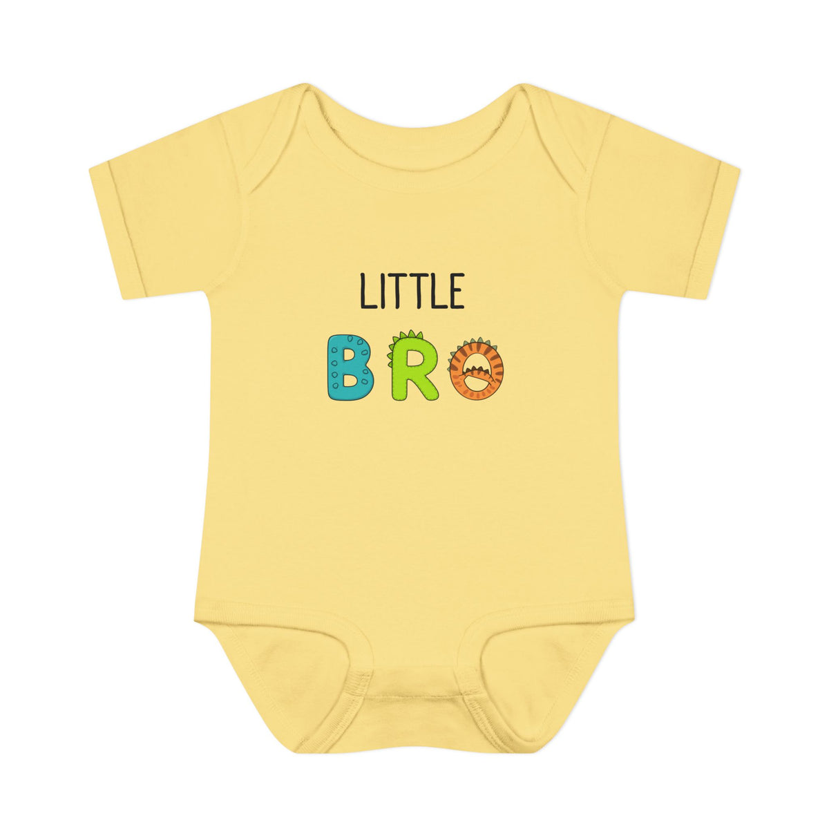 Little Bro Dino Letters Onesie