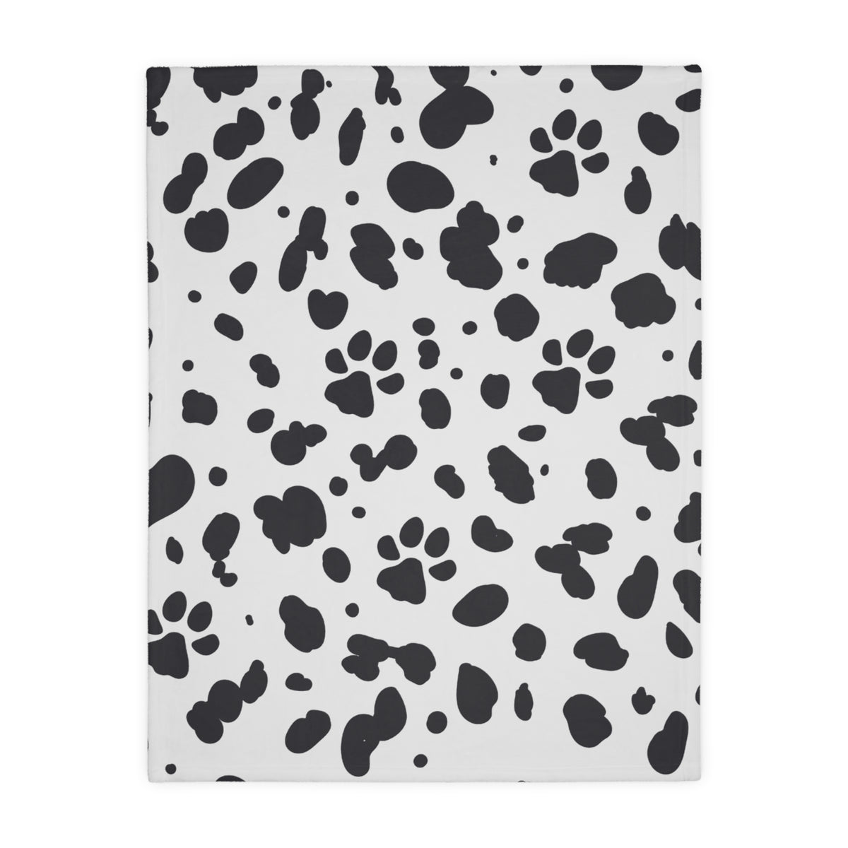 Cozy Spots and Paws Double-Sided Velveteen Throw