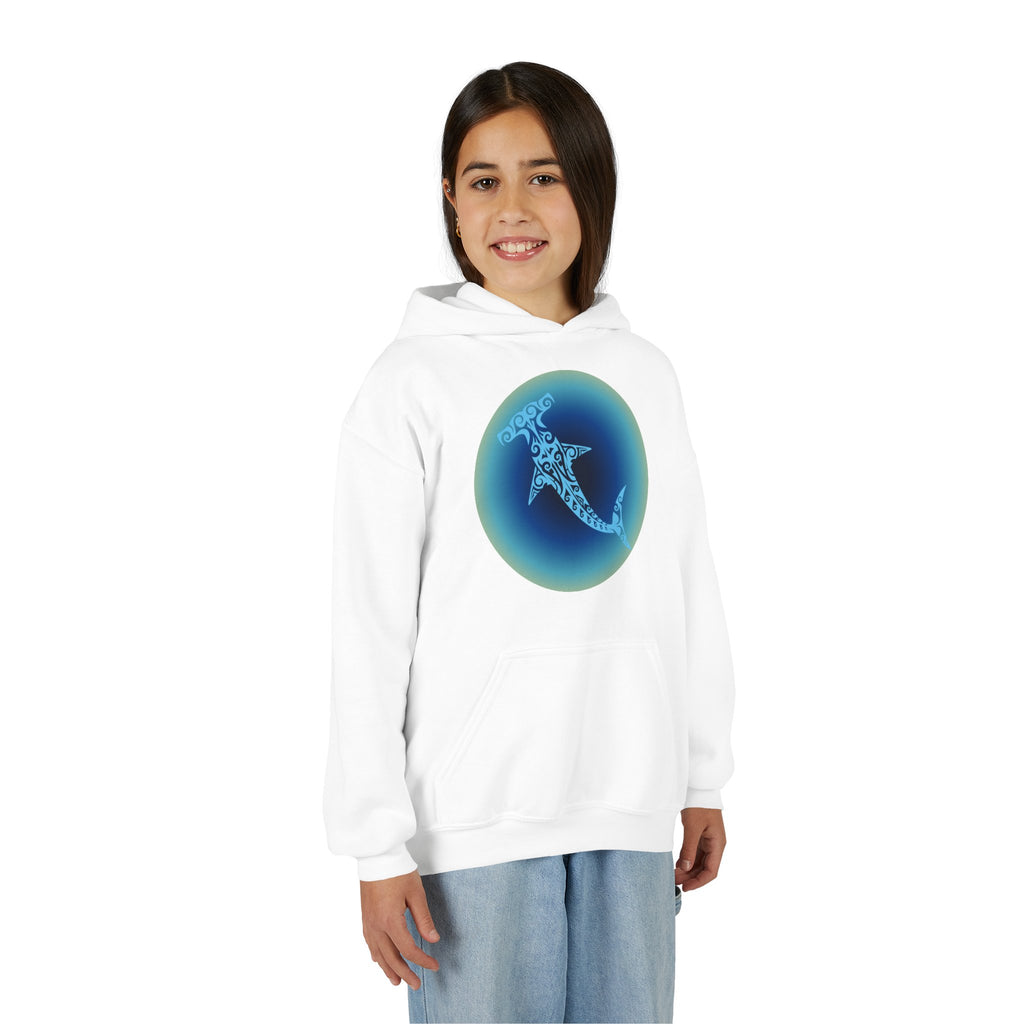 Tribal Hammerhead Youth Hoodie