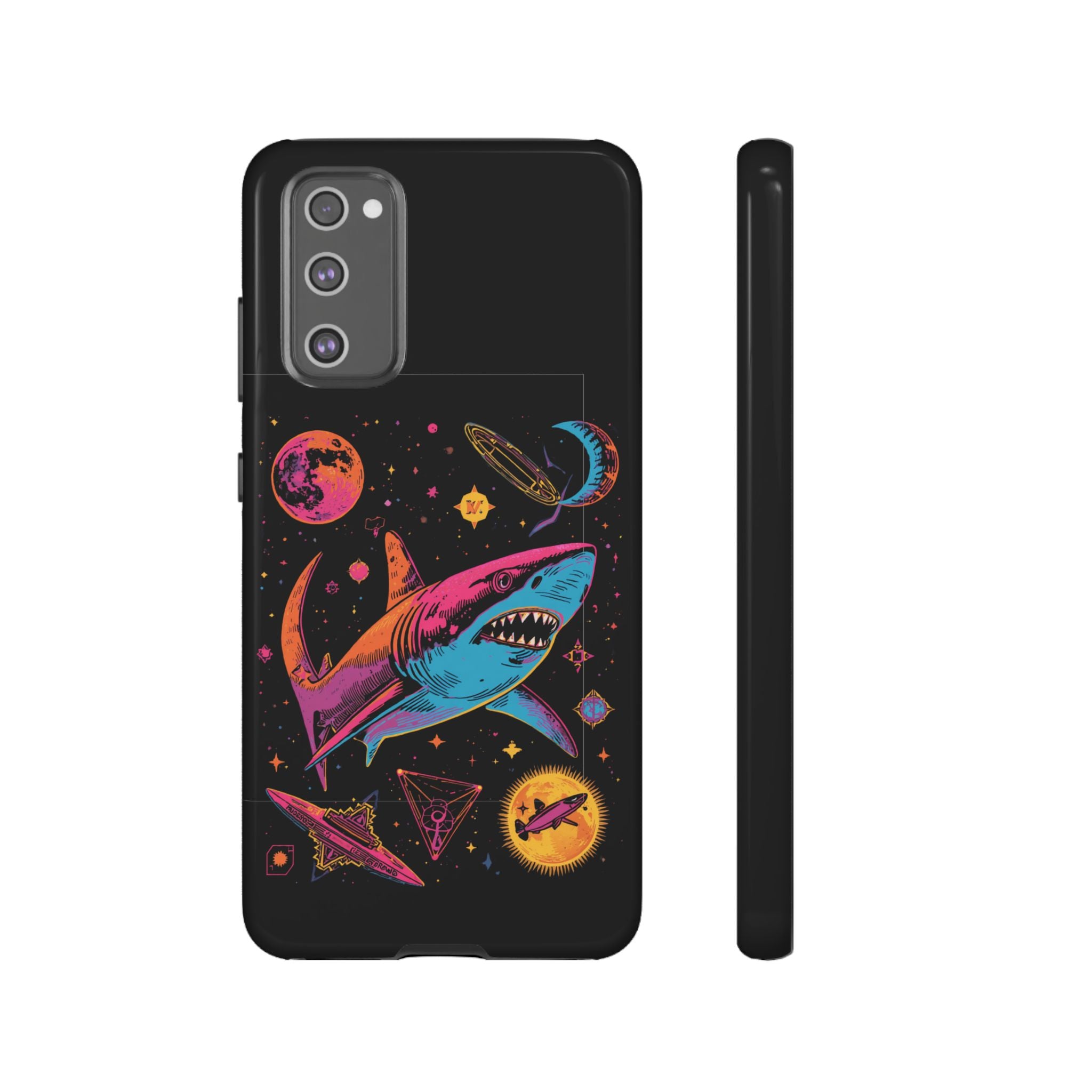 Phone Cases | Neon Space Shark Case