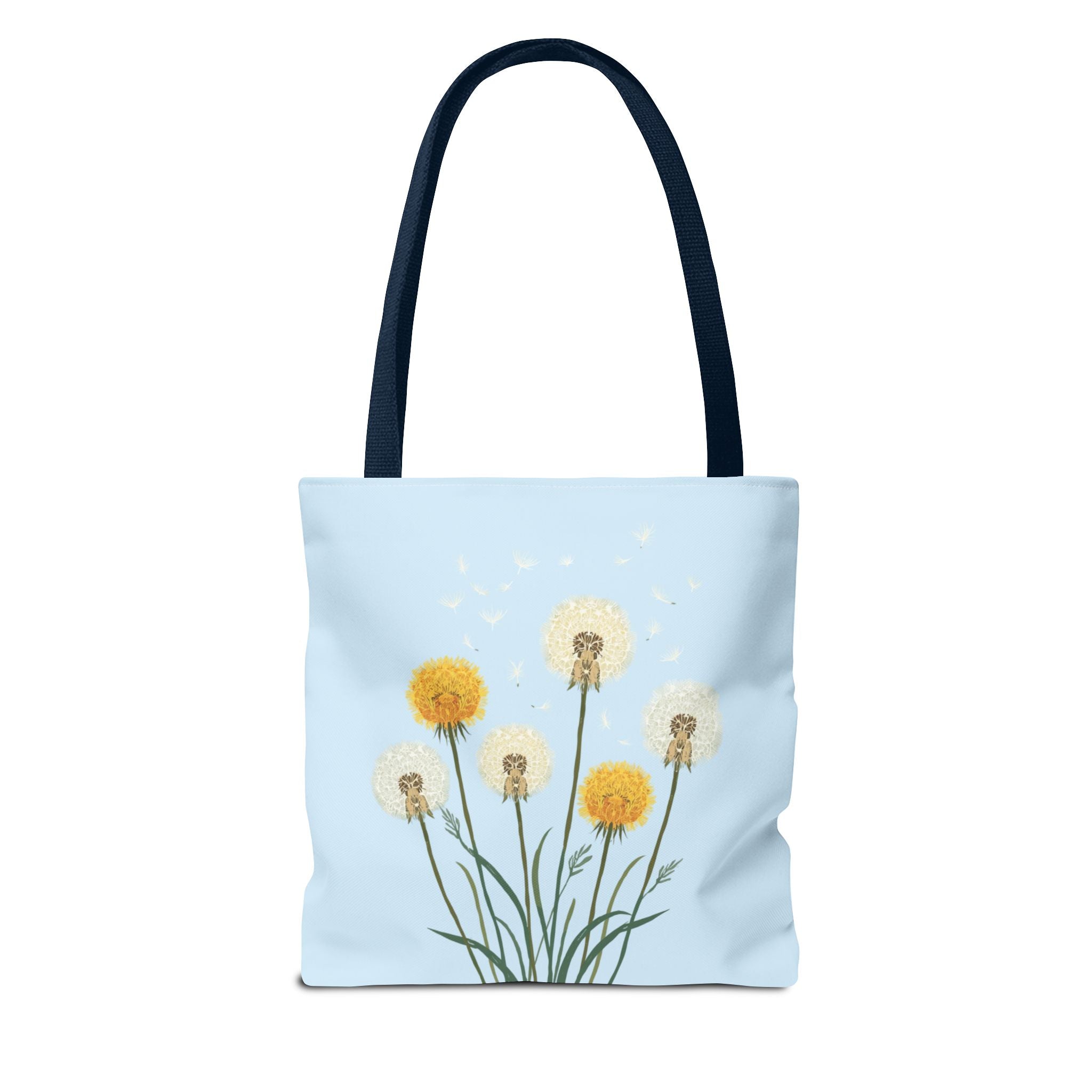 Tote Bag | Dandelions on Light Blue Background