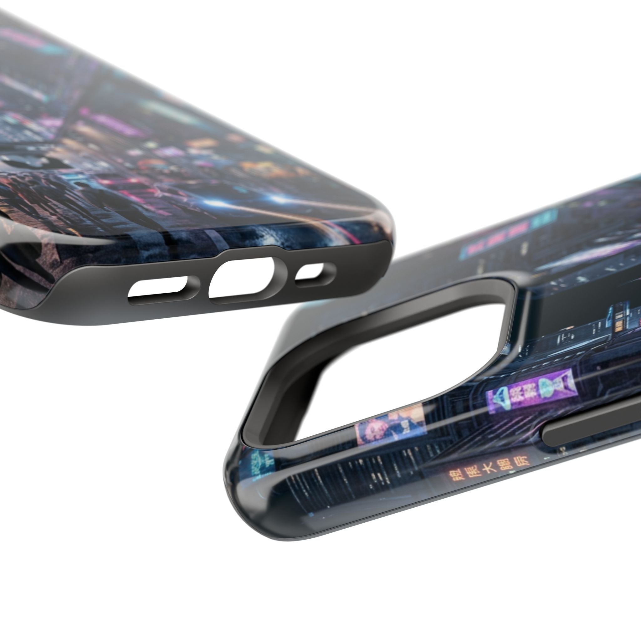 Phone Case | Cyberpunk City Magnetic Impact-Resistant Phone Cover