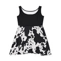 Women's Skater Dress | Retro Cowhide Print Sundress