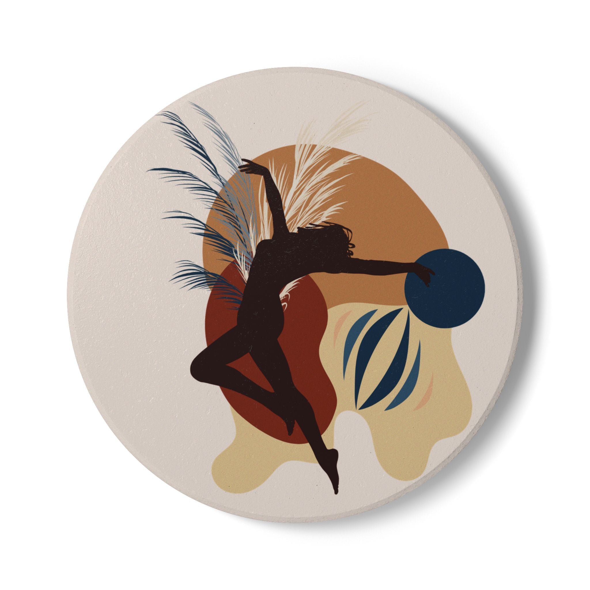 Coasters | Abstract Dancer Ceramic Drink Coasters