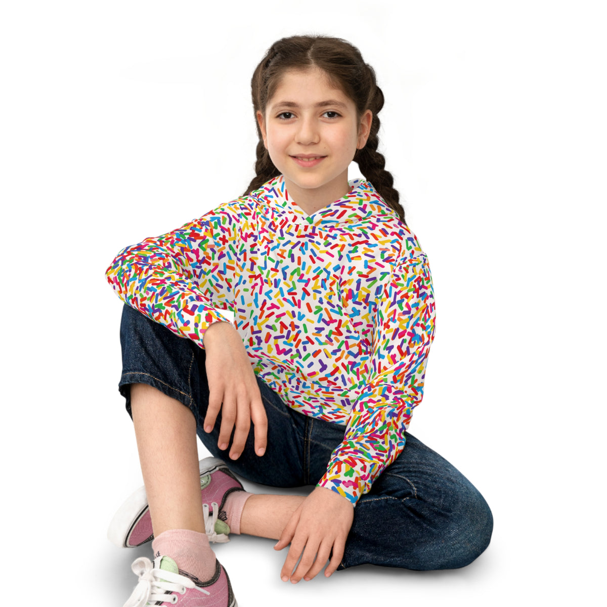Vanilla & Rainbow Sprinkles Hoodie