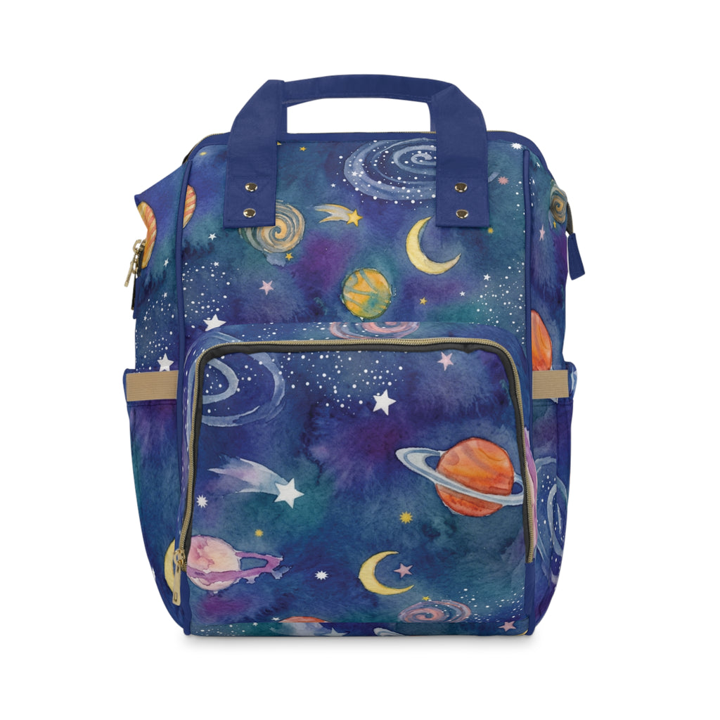 Diaper Backpack | Galaxy Print Multifunctional Nappy Bag