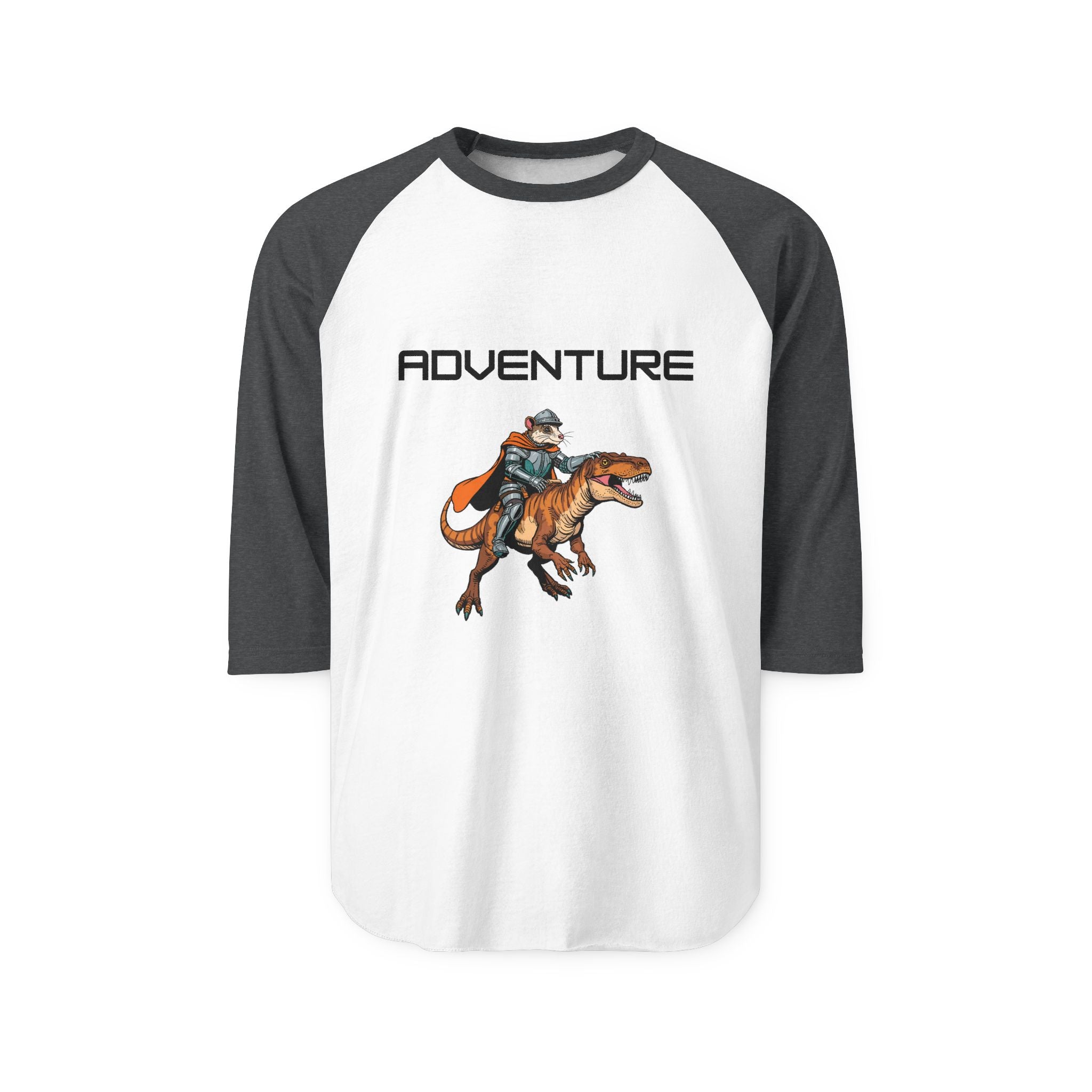 T-Shirt | Adventure T-Rex Rider Graphic Raglan Tee