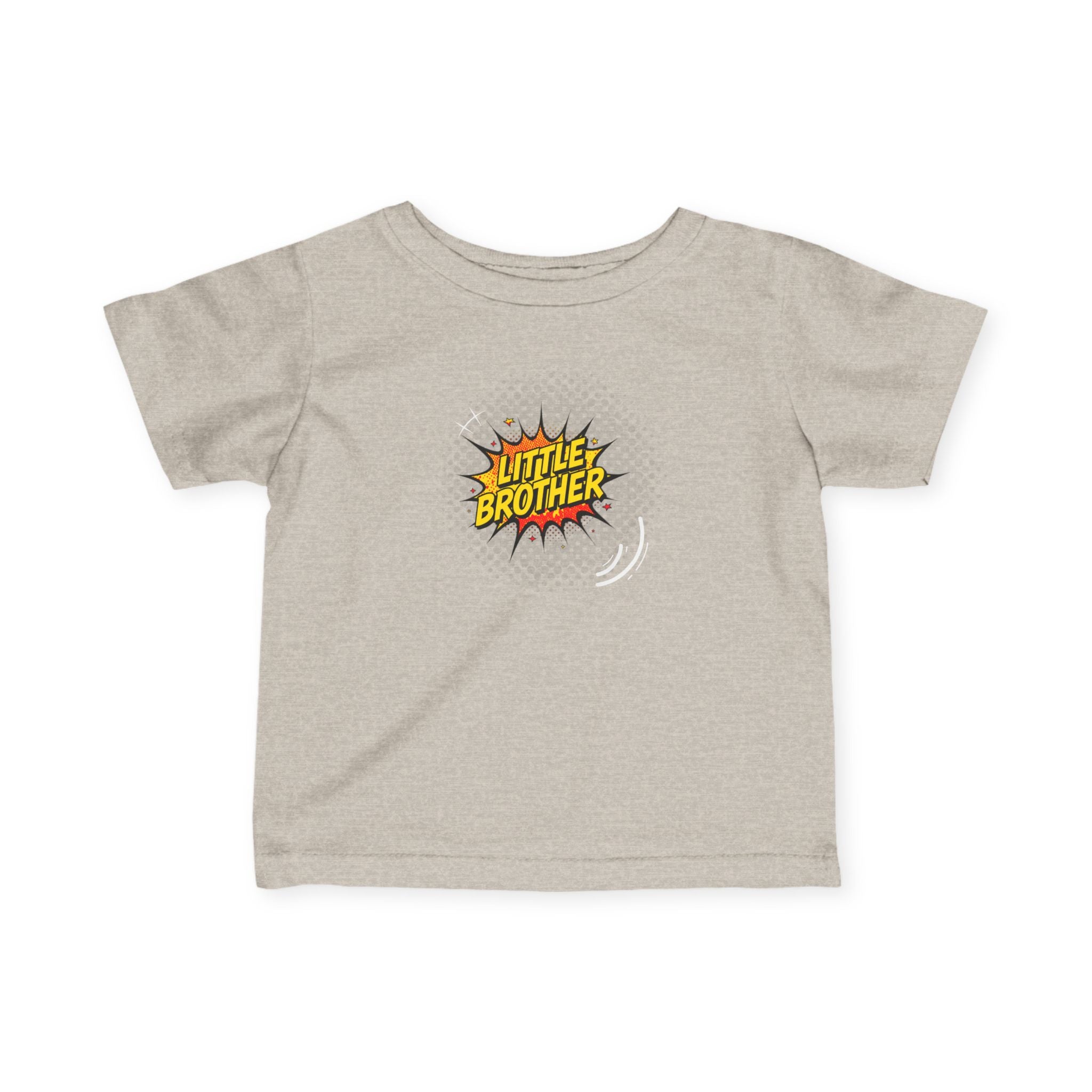 T-Shirt | 'Little Brother' Comic Burst Infant Sibling Tee