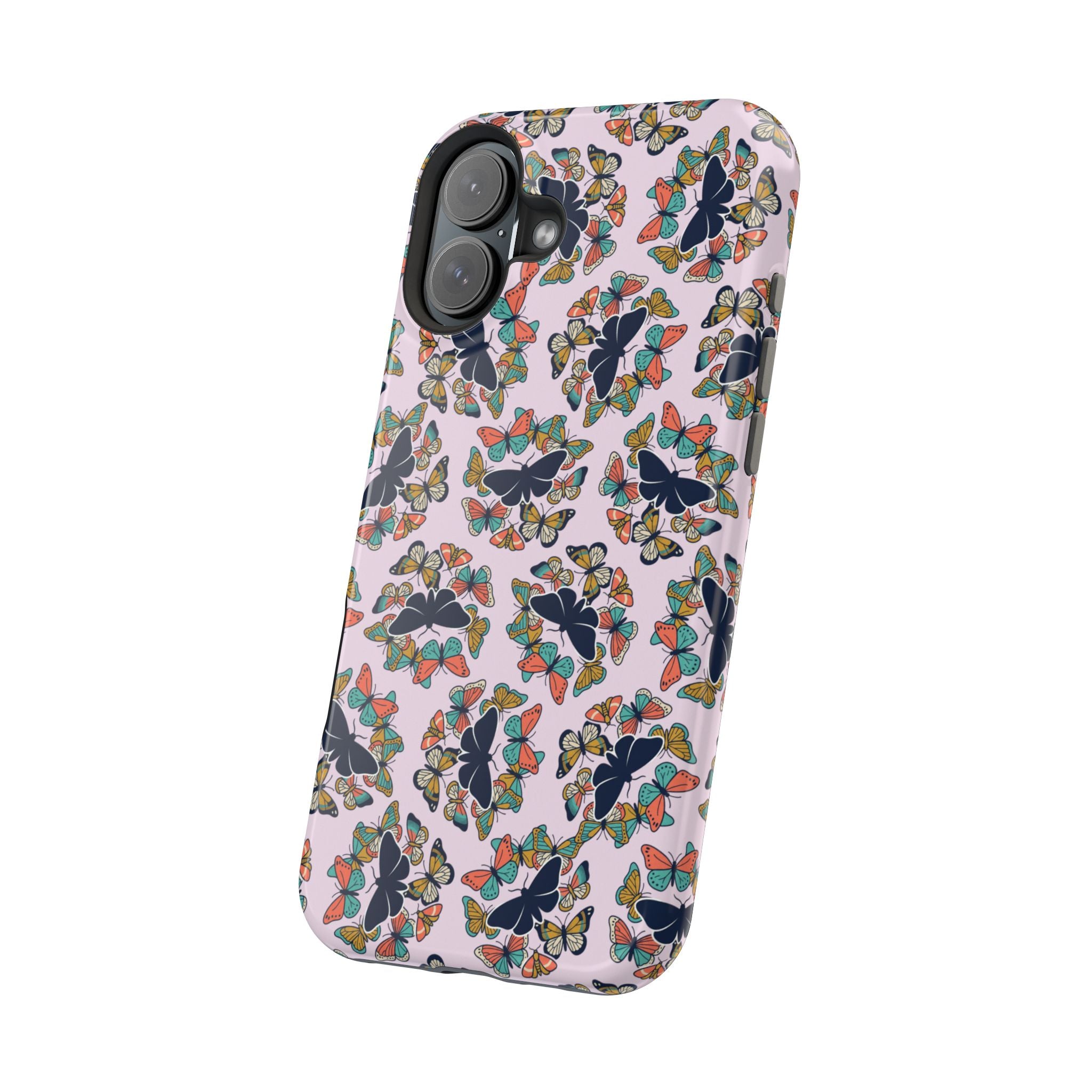 Phone Cases | Pastel Butterflies and Moths Pattern Magnetic Impact-Resistant Case