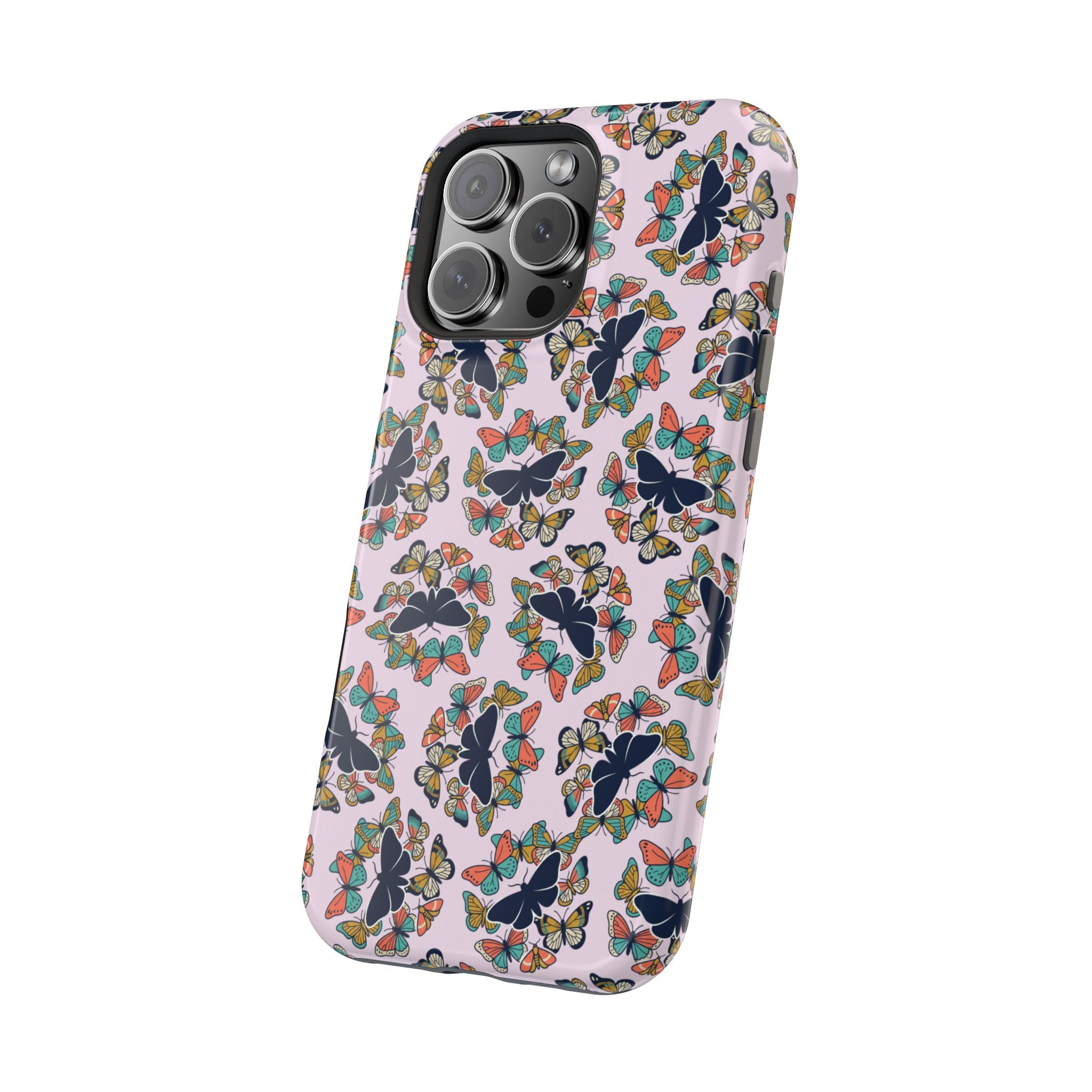 Phone Cases | Pastel Butterflies and Moths Pattern Magnetic Impact-Resistant Case