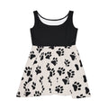 Women's Skater Dress | Cute Dog Paw Print Tank Dress