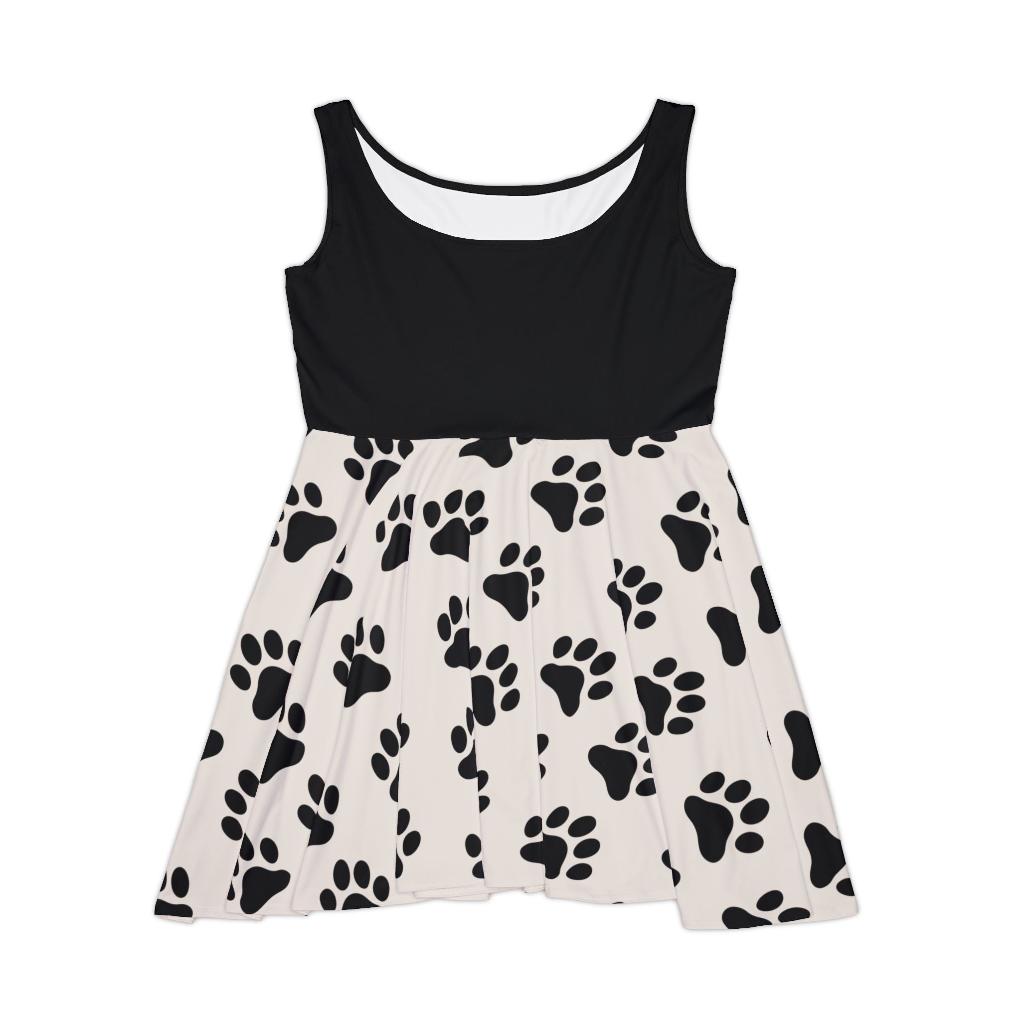 Women's Skater Dress | Cute Dog Paw Print Tank Dress