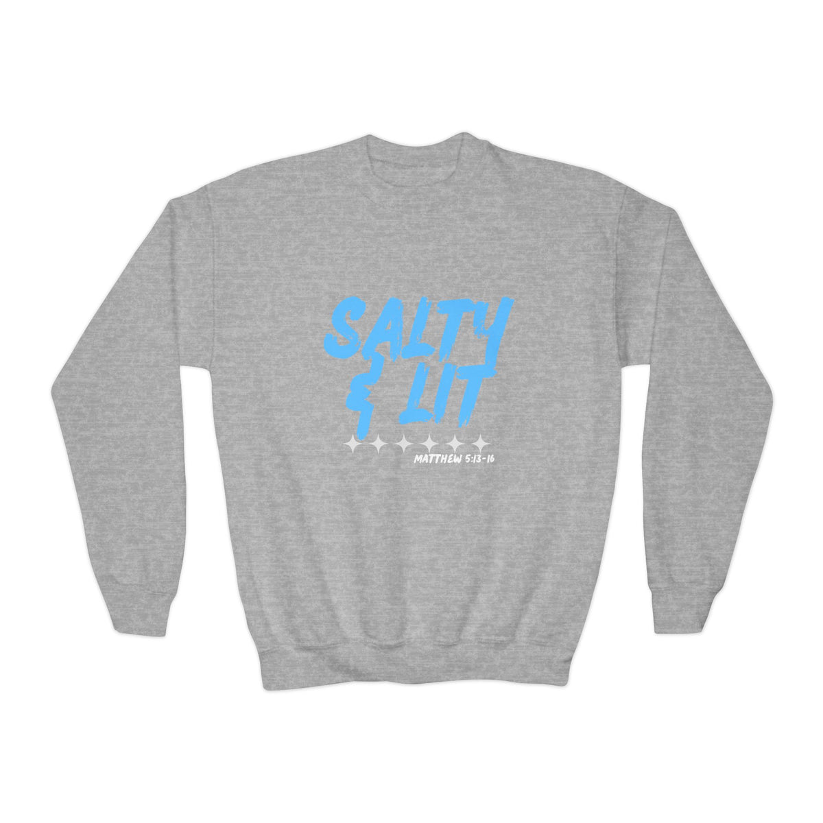 “Salty & Lit” Christian Graphic Sweatshirt