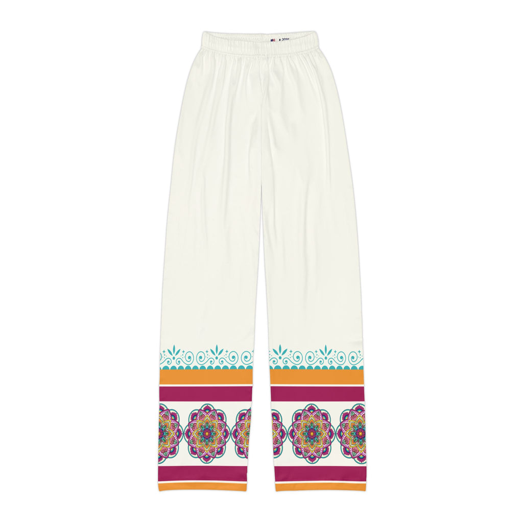 Children & Youth Pajamas | Colorful Boho Mandala Border Pattern Lounge Wear