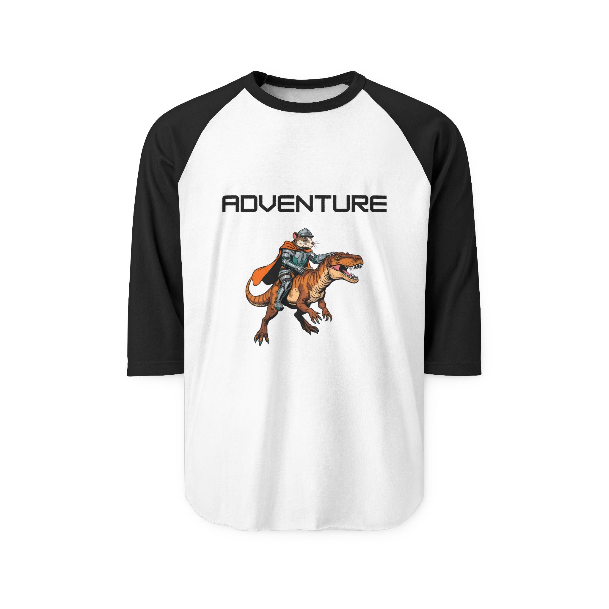 T-Shirt | Adventure T-Rex Rider Graphic Raglan Tee