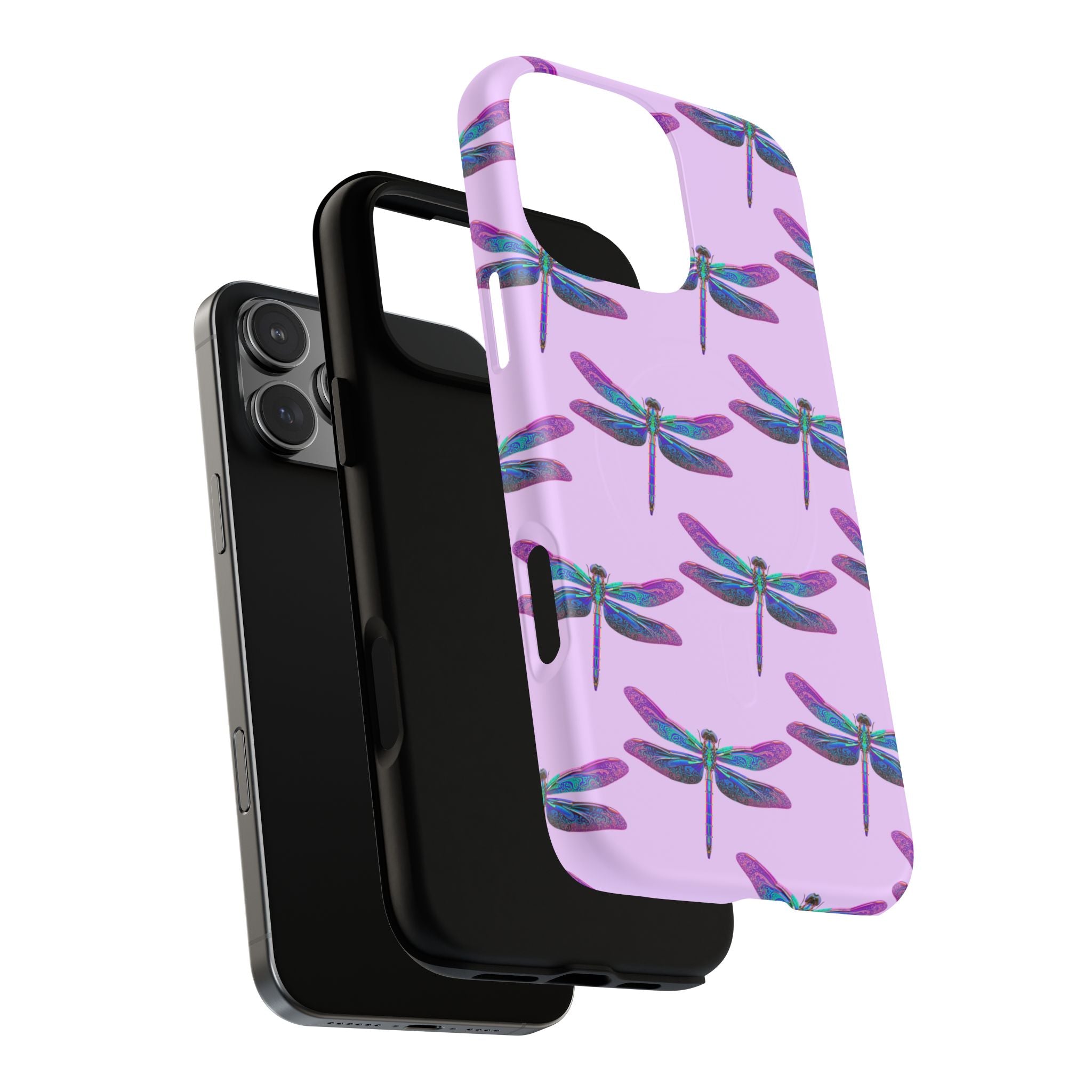 Phone Case | Blue Purple Dragonfly Tough Magnetic Case