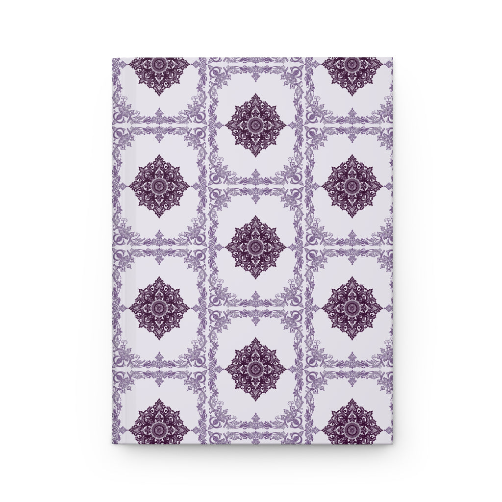 Journal | Decorative Purple Floral Tile Hardcover Notebook