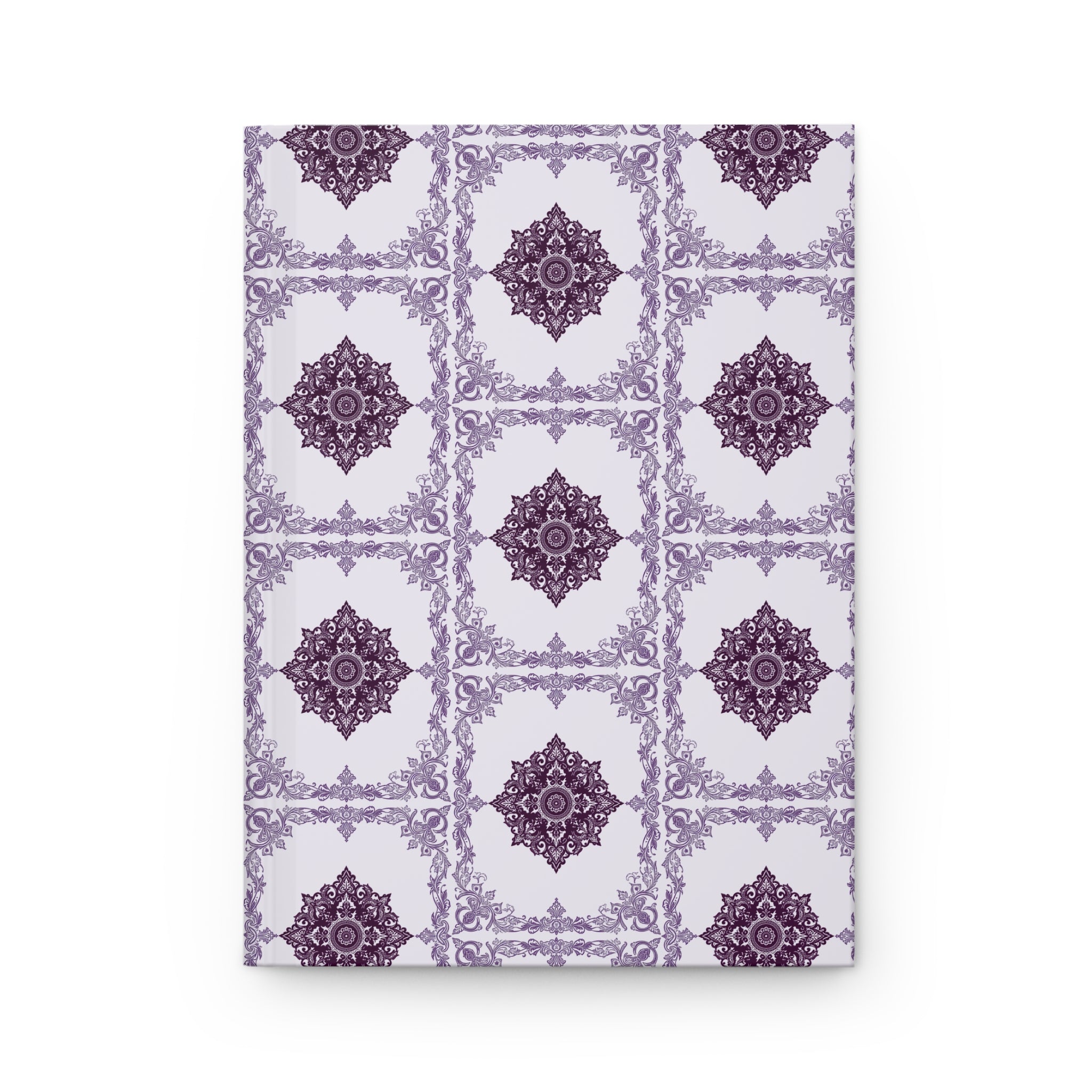 Journal | Decorative Purple Floral Tile Hardcover Notebook