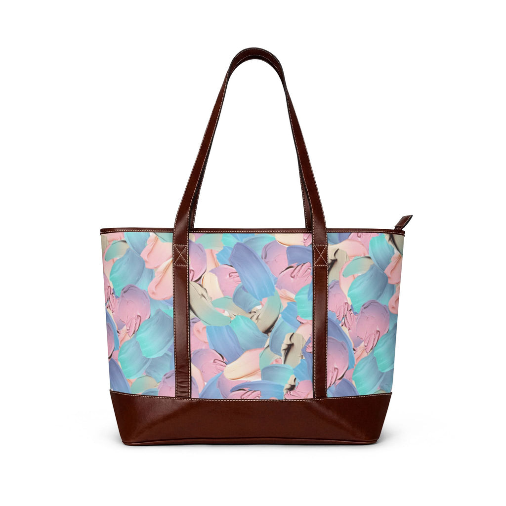 Handbag | Colorful Abstract Pastel Brushstroke Tote Bag
