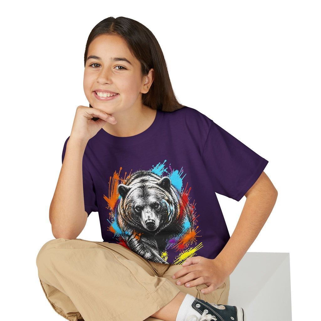 Color Splash Kodiak Bear T-Shirt for Children