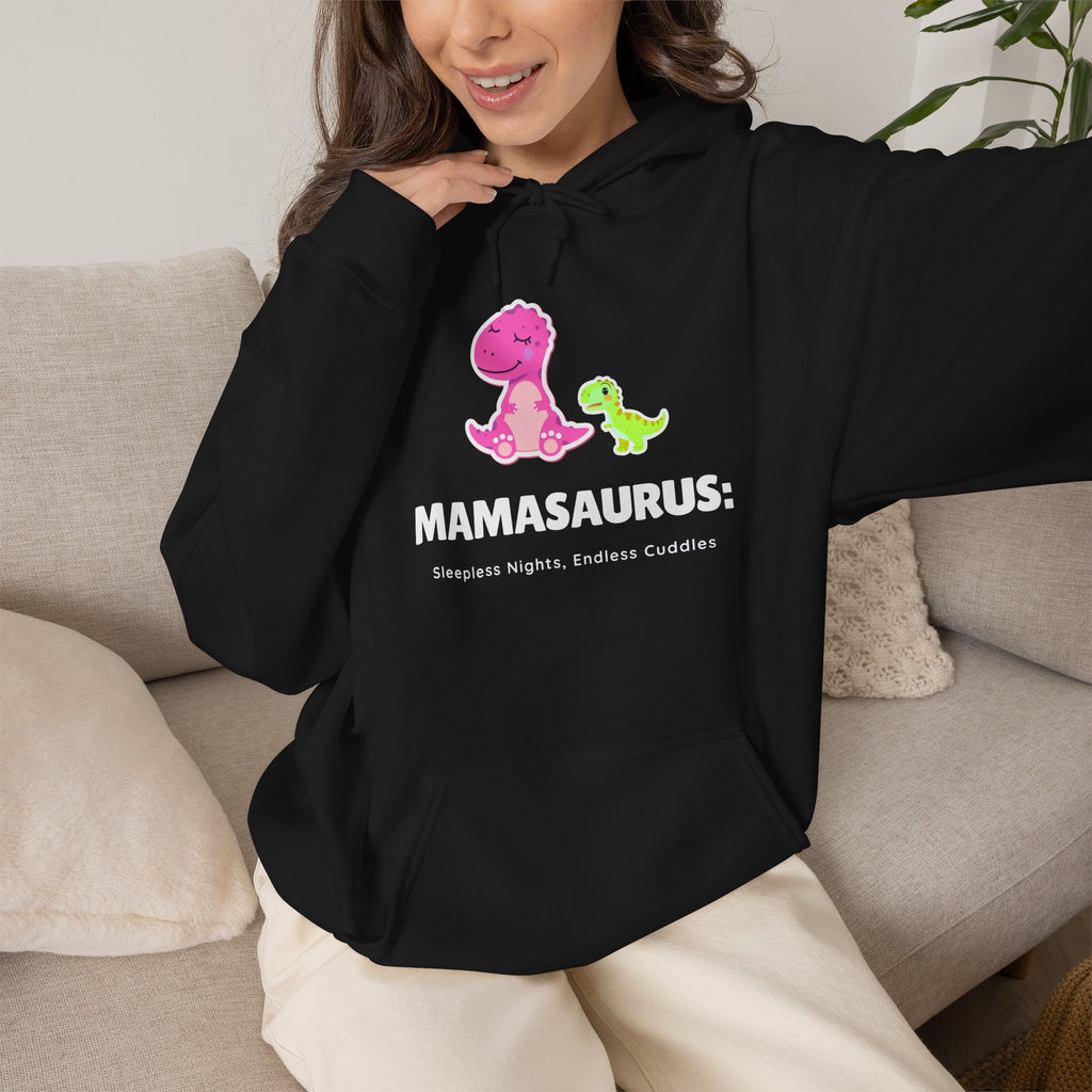 Hoodie | 'Mamasaurus' Pink Mama Dino with Baby Sweater