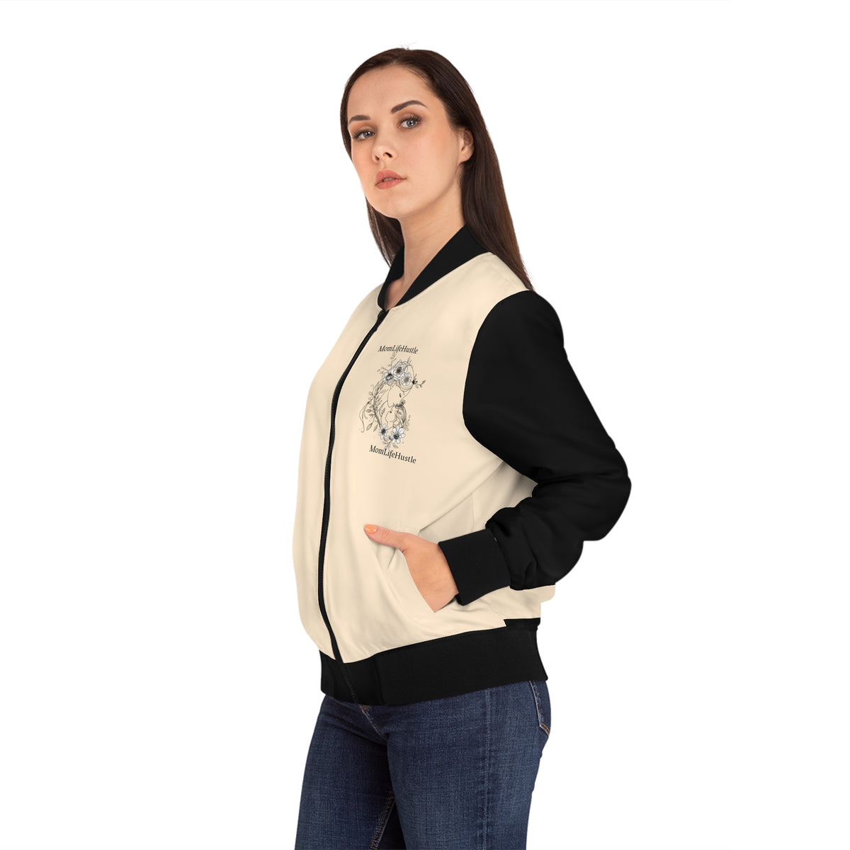 MomLifeHustle Bomber Jacket