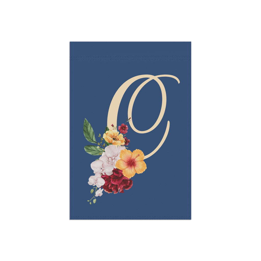 Home & Garden Banner | 'C' Monogram Floral Flag