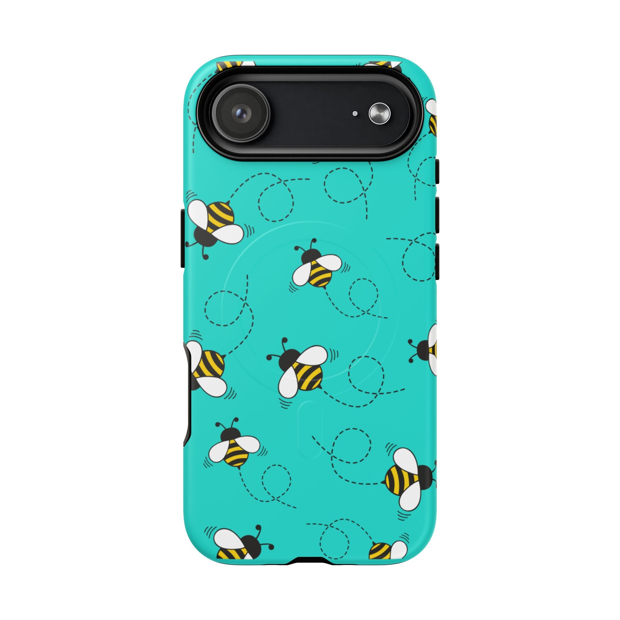 Phone Case | Cute Turquoise Bumblebee Tough Magnetic Phone Case