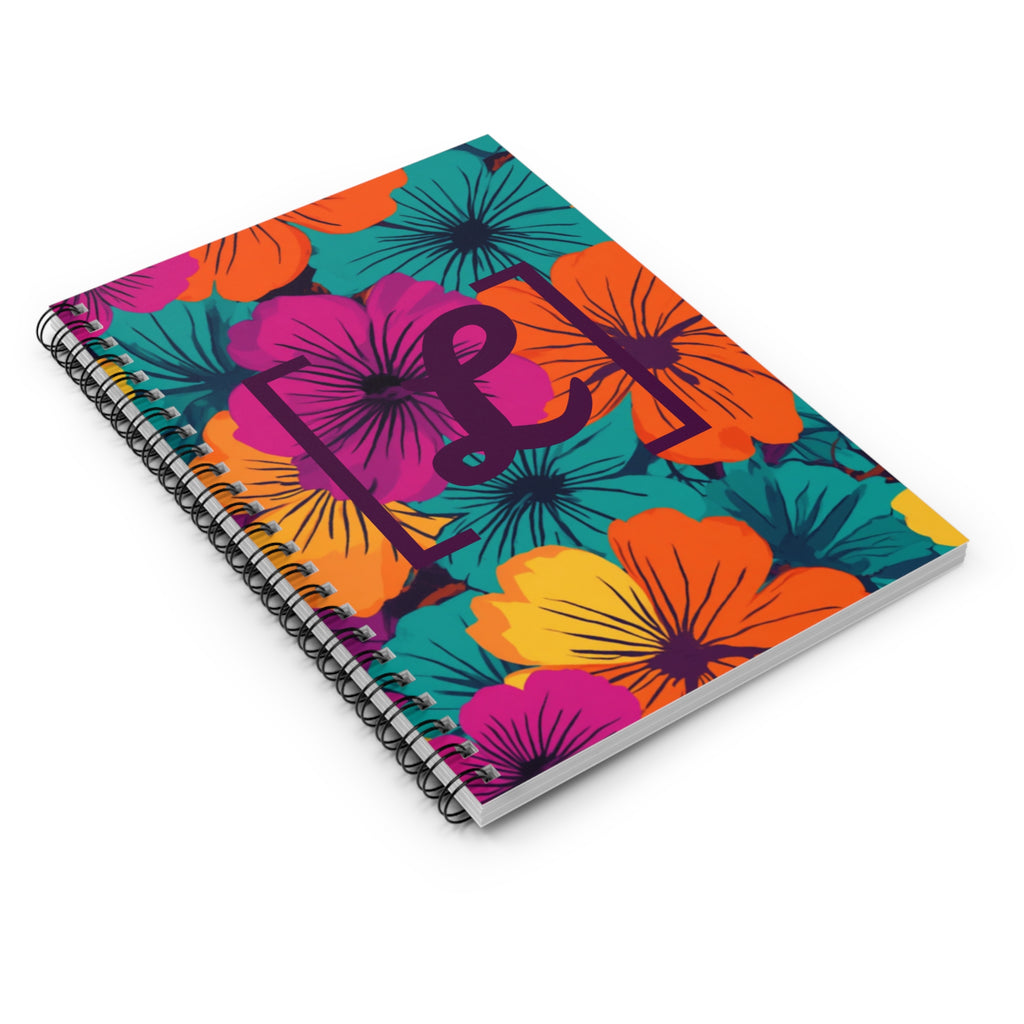 Journal | Floral Custom Monogram Spiral Notebook