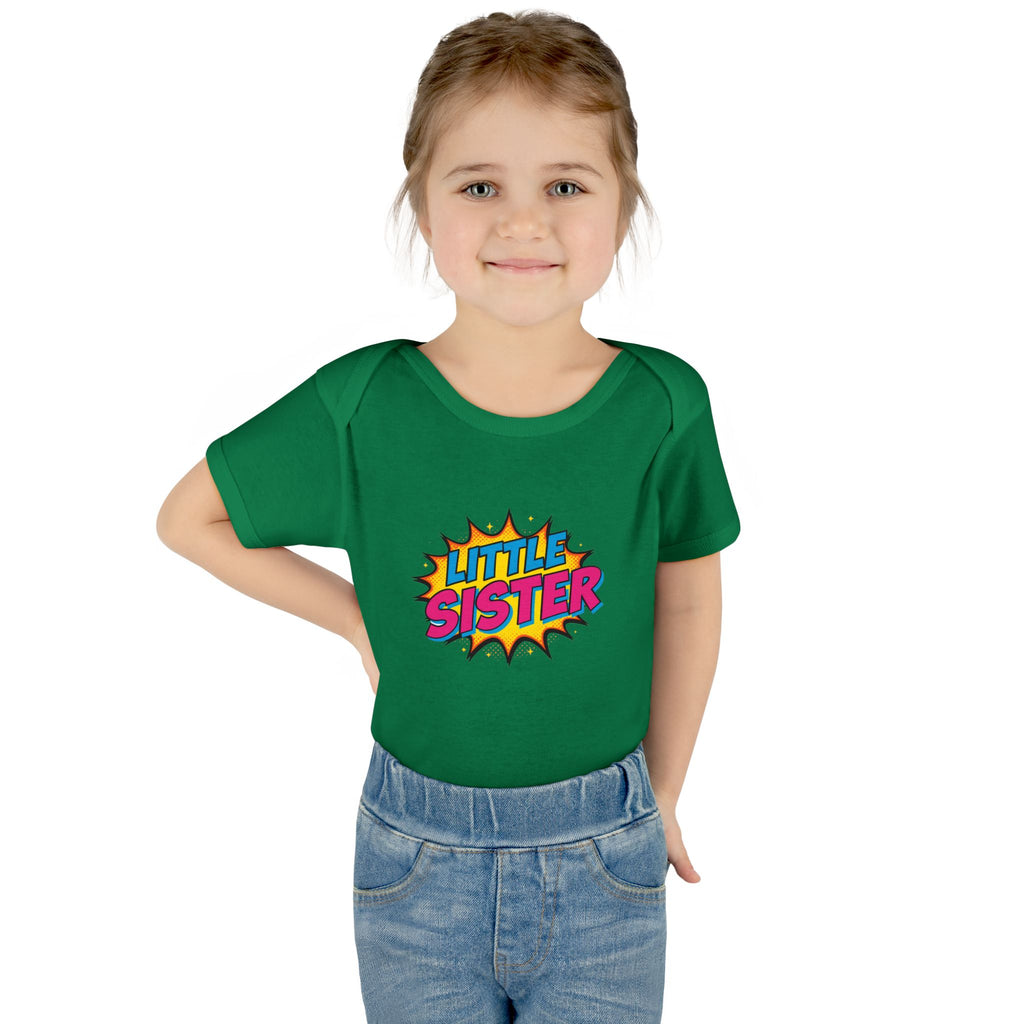 Baby Bodysuit | 'Little Sister' Comic Pop Art Infant Onesie