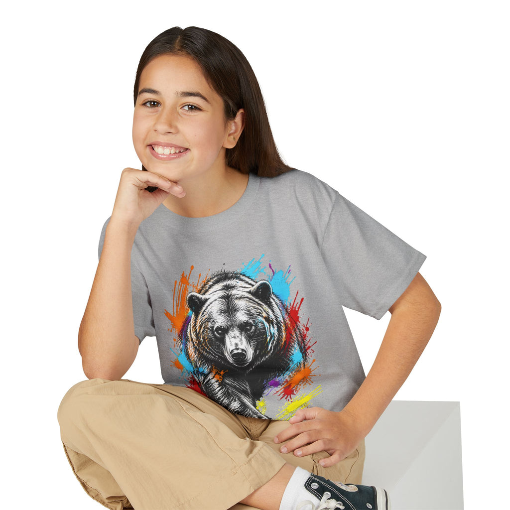 Color Splash Kodiak Bear T-Shirt for Children