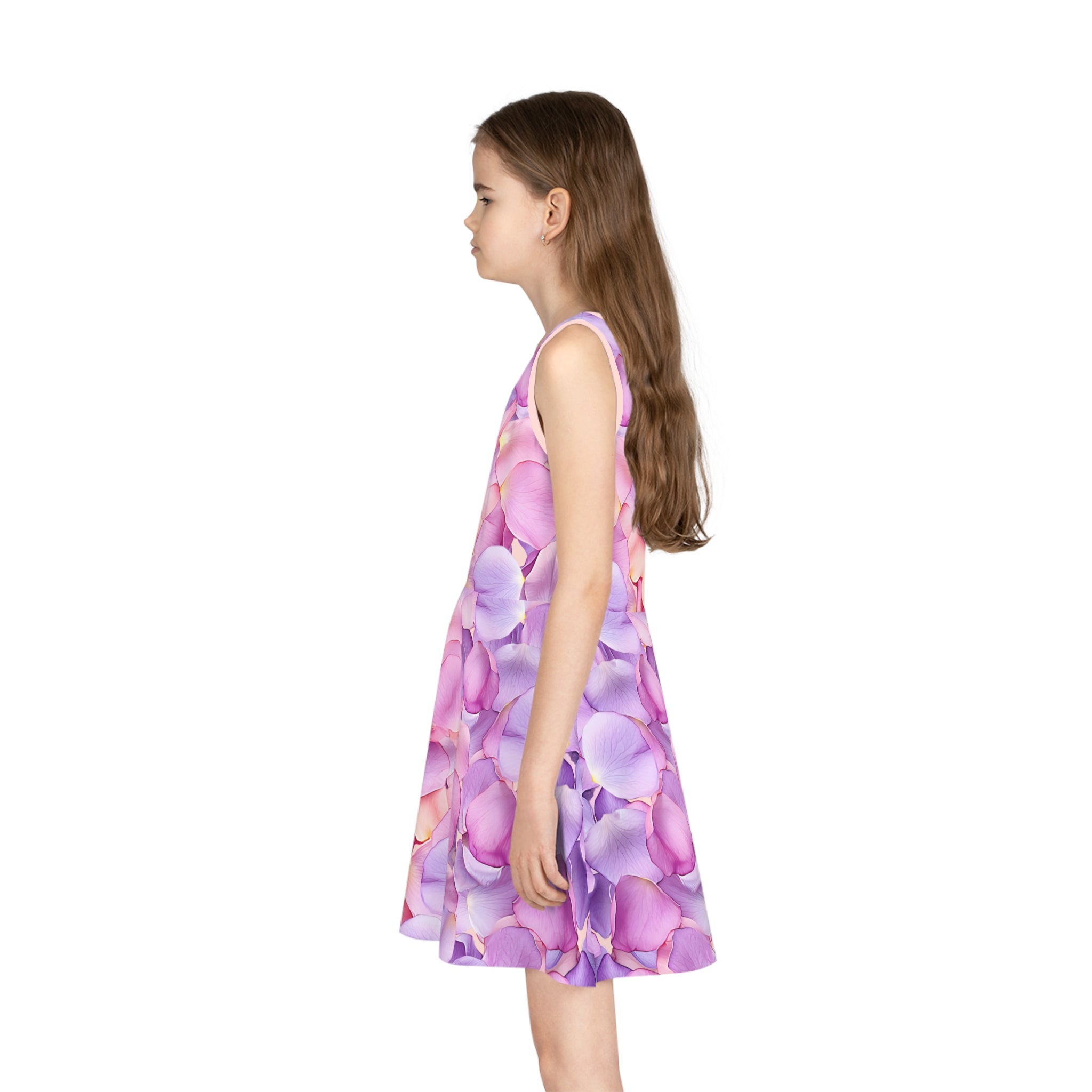 Girls Sundress |  Floral Petal Flowy Dress
