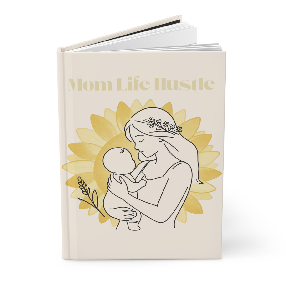 Mom Life Hustle Notebook | Floral Mama Hardcover Journal
