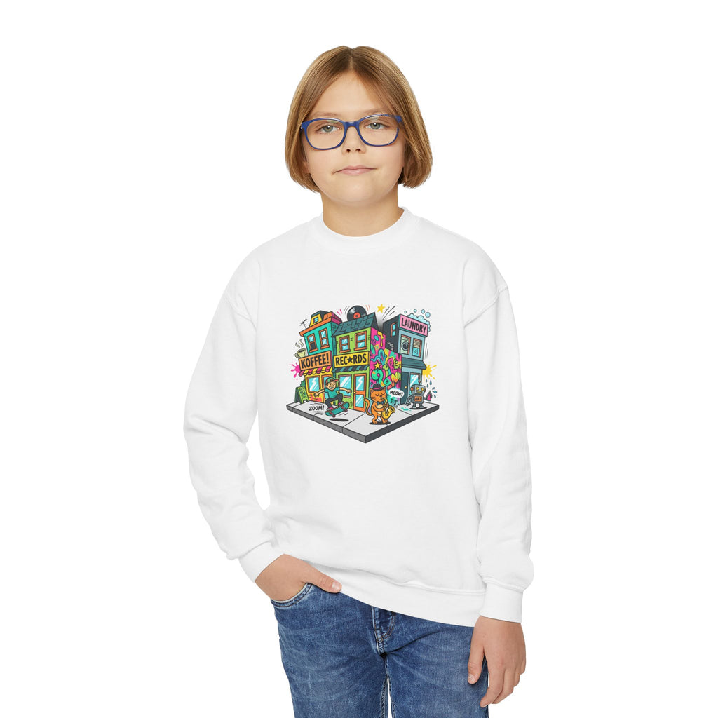 Colorful City Life Crewneck Sweatshirt