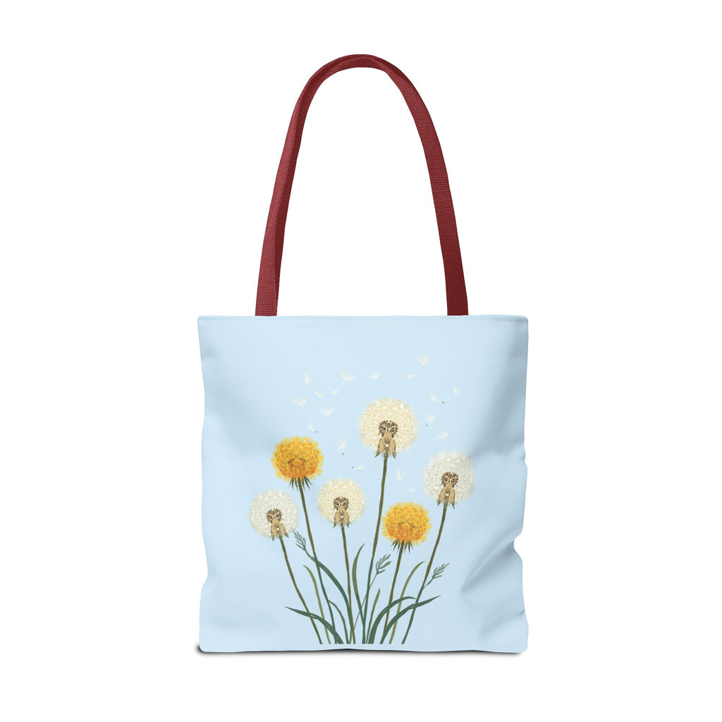 Tote Bag | Dandelions on Light Blue Background