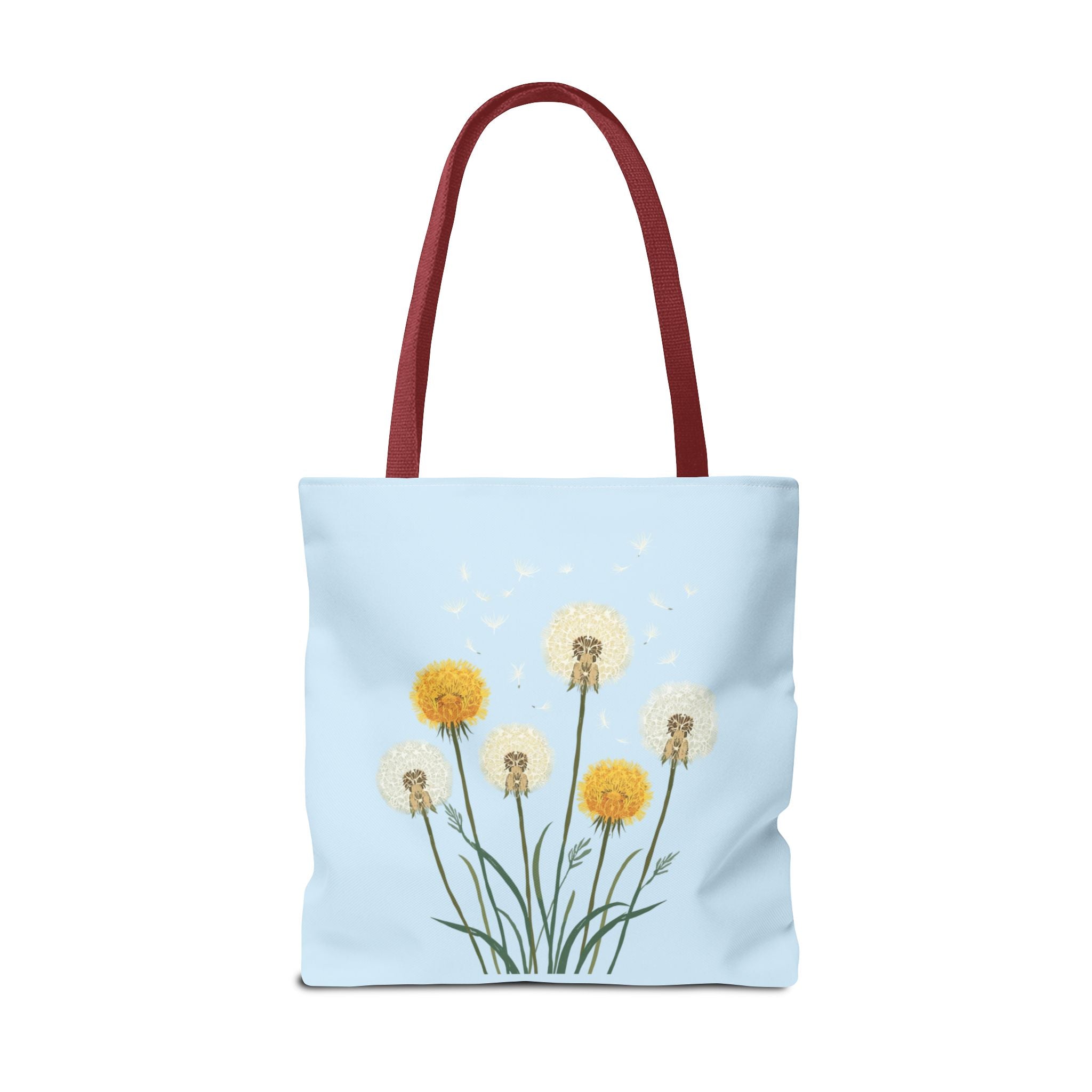 Tote Bag | Dandelions on Light Blue Background