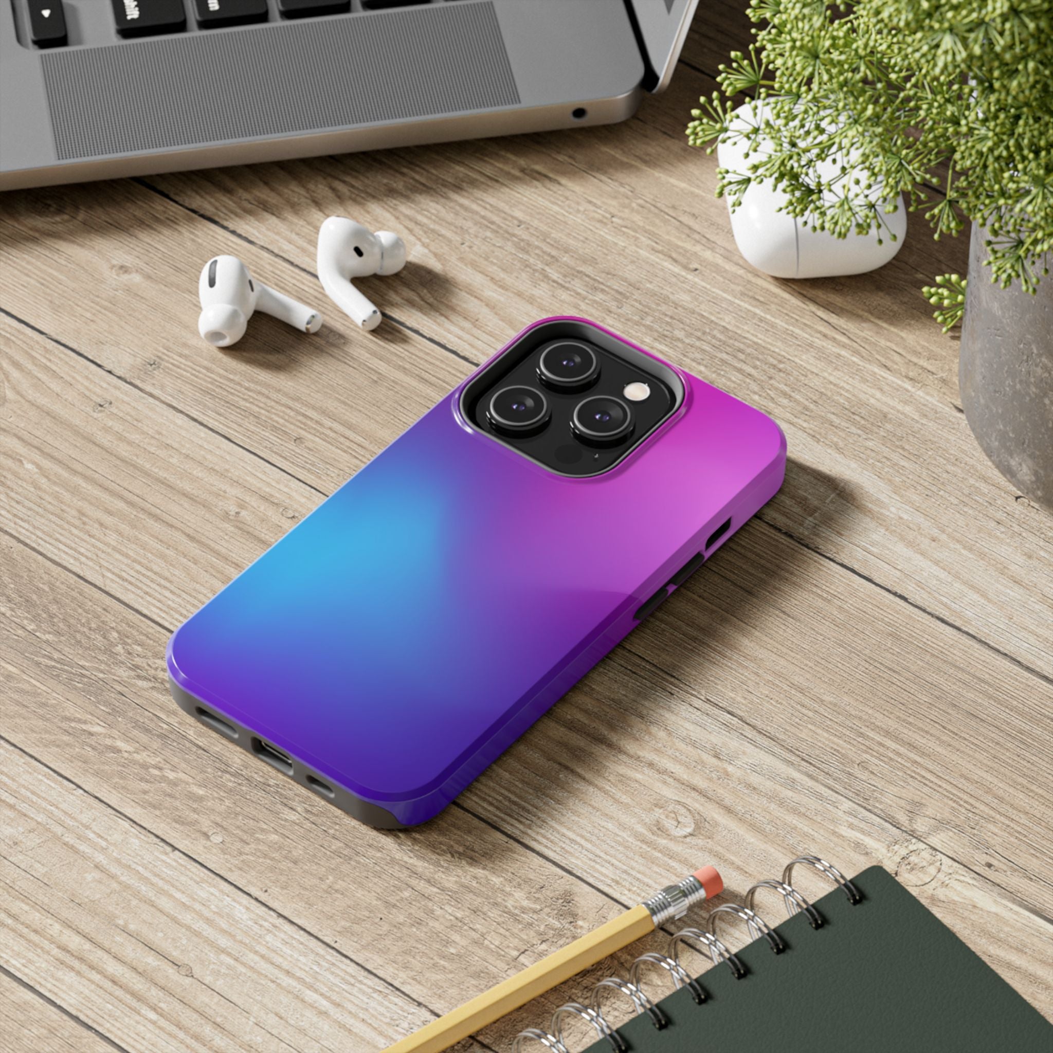 Phone Case | Purple Blue Ombre Tough Protective Case