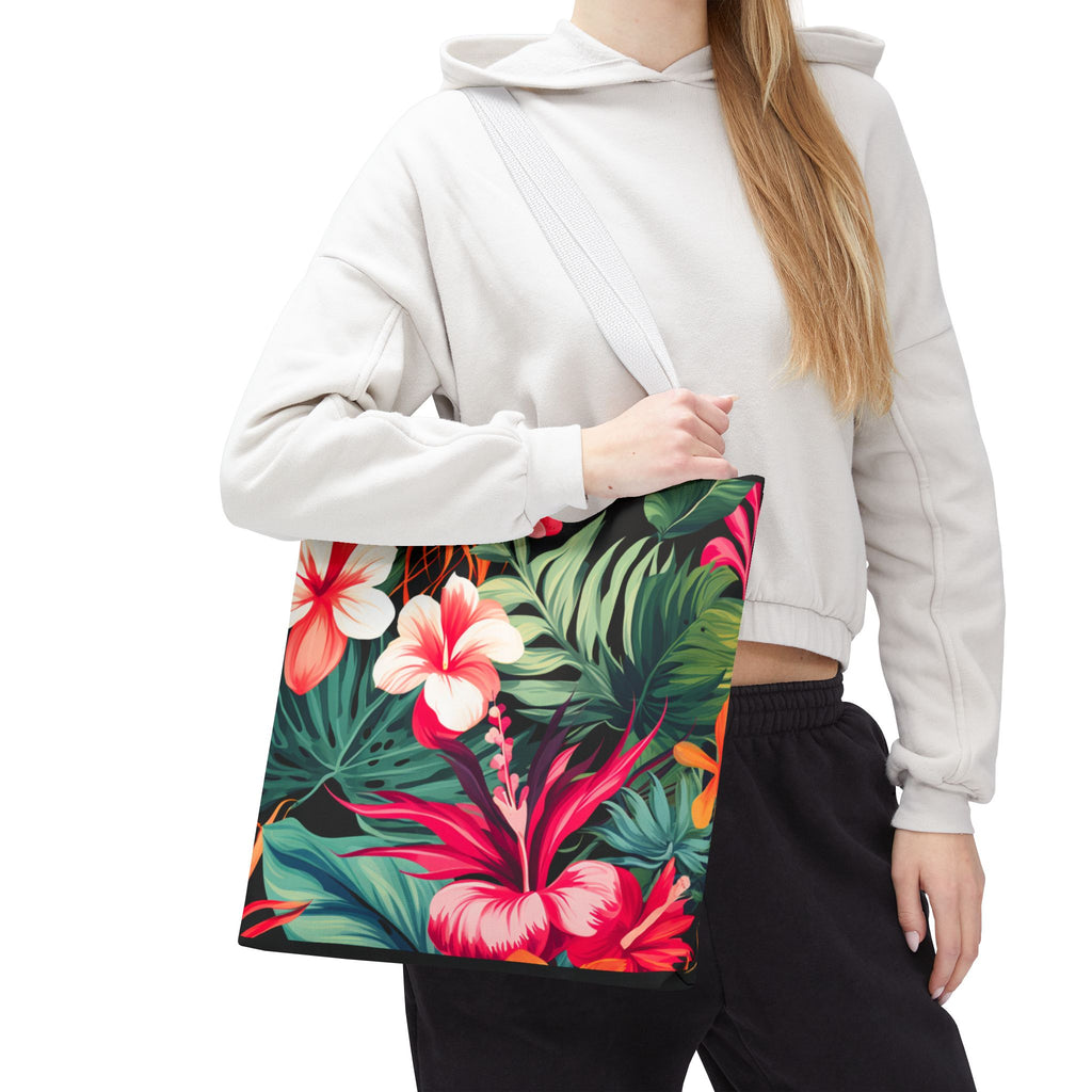 Tote Bag | Vibrant Tropical Beach & Market Tote