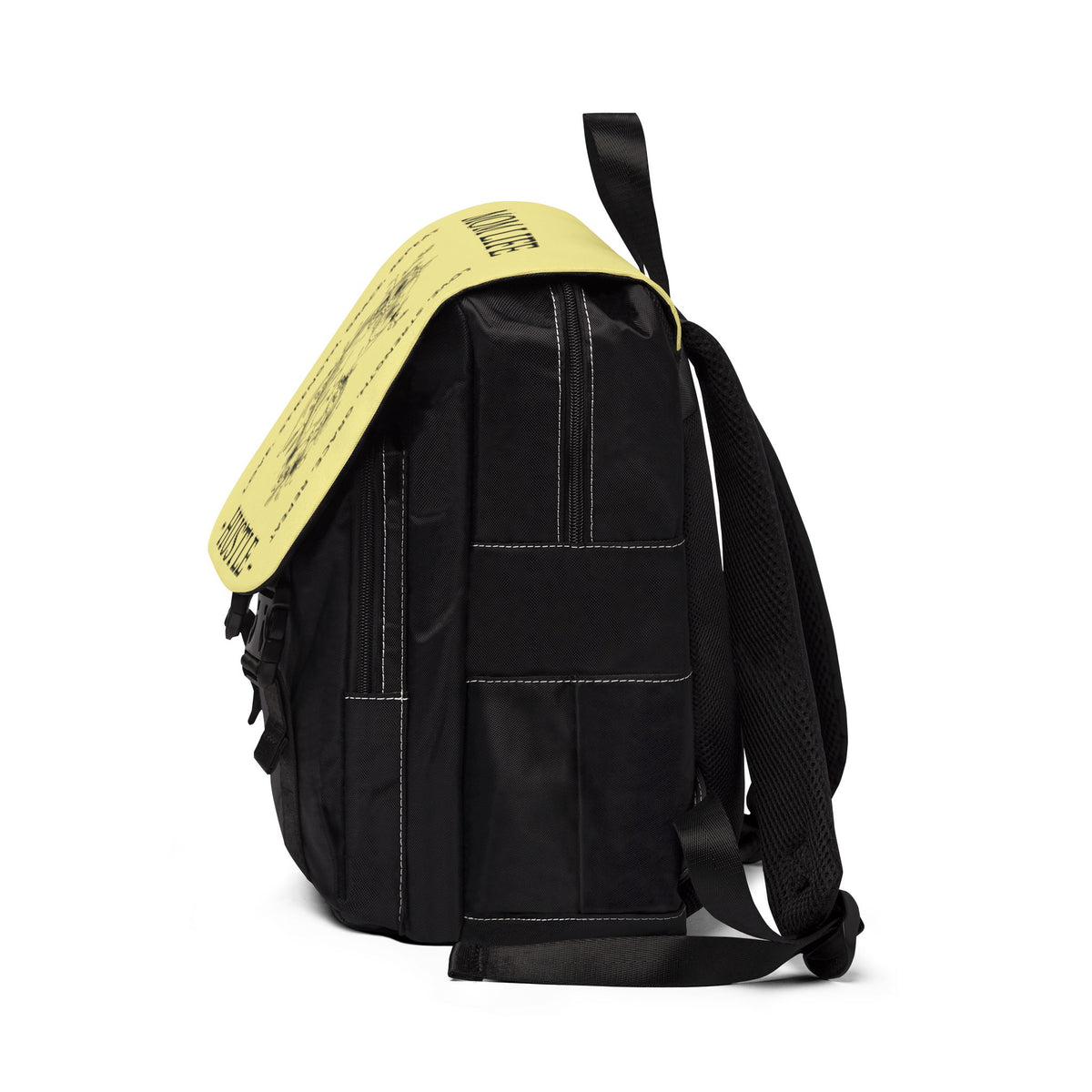 Bright Yellow Floral Mom Life Hustle Backpack