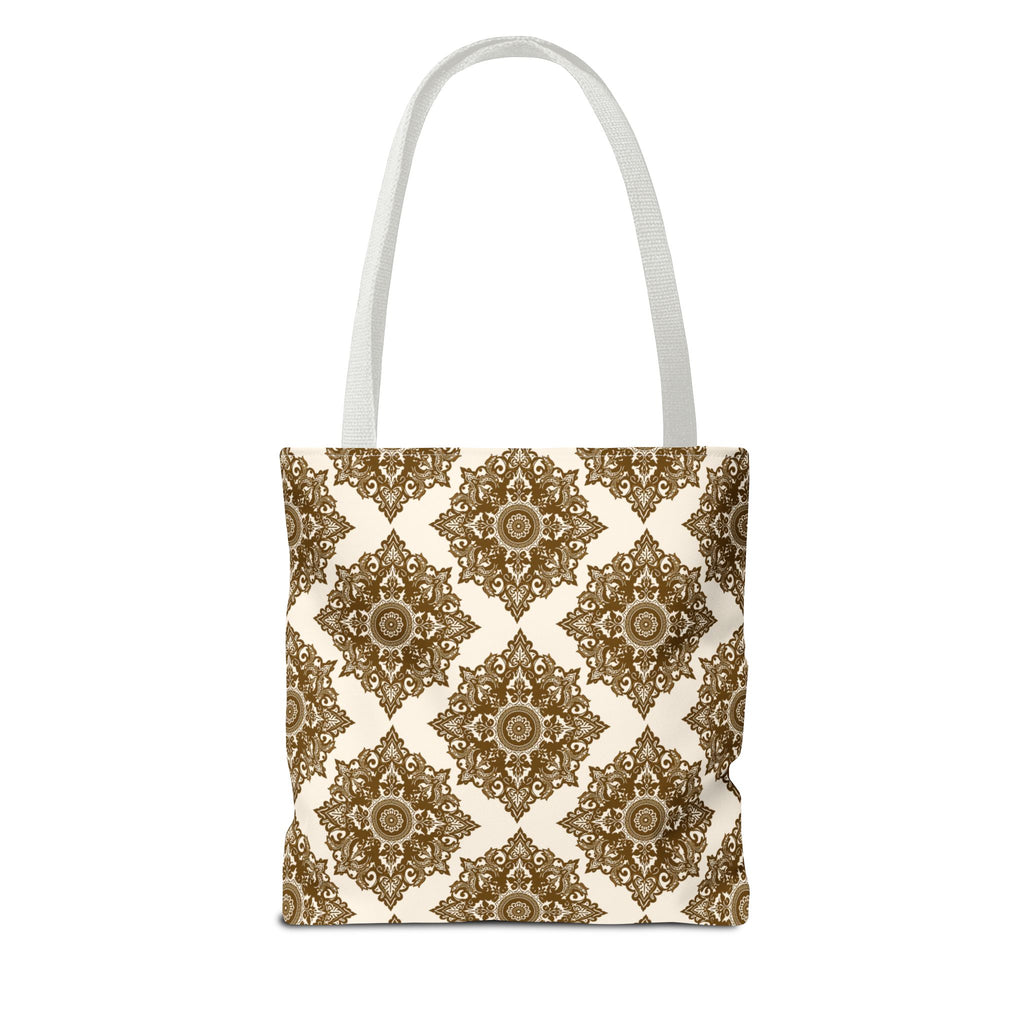 Tote Bag | Boho Gold Medallion Pattern