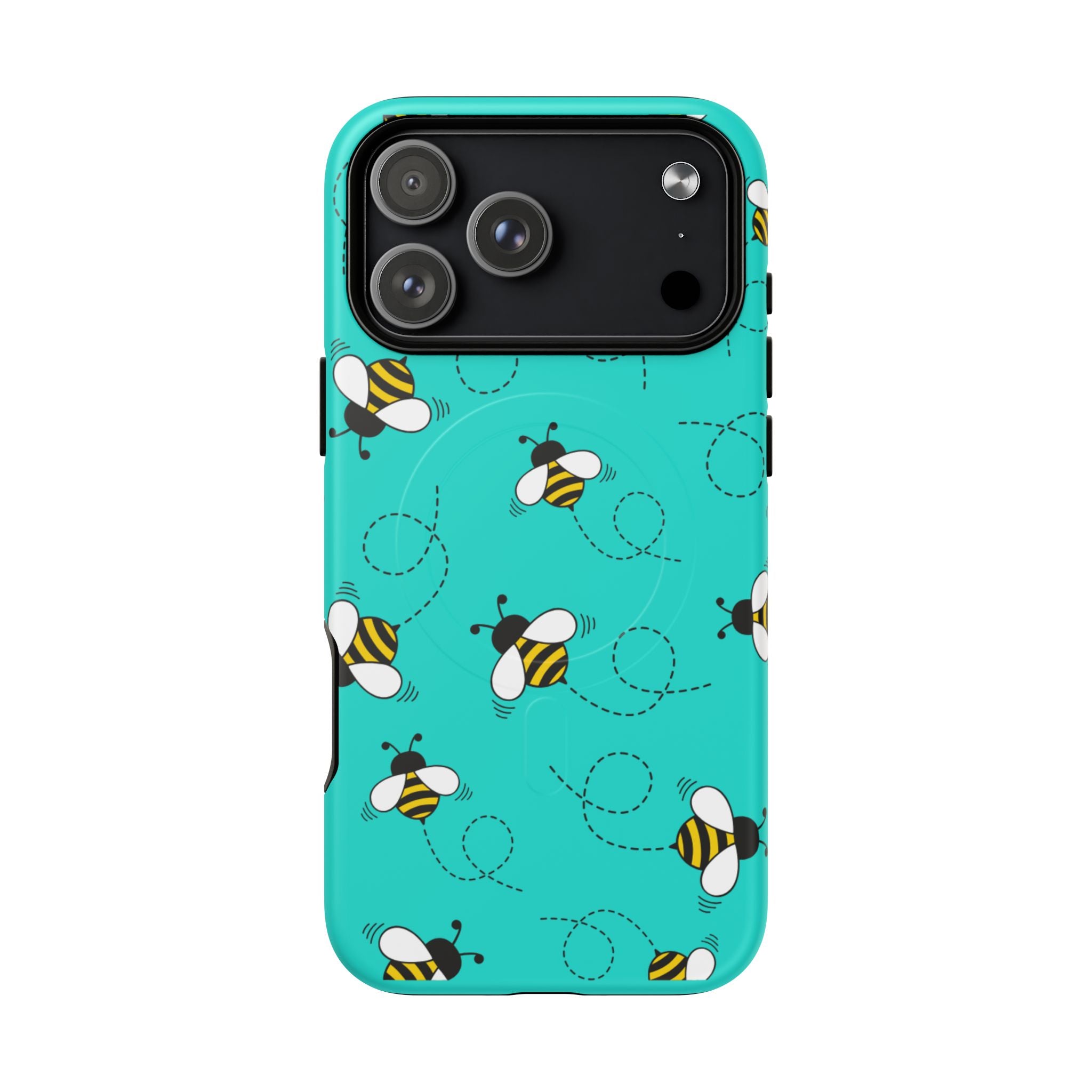 Phone Case | Cute Turquoise Bumblebee Tough Magnetic Phone Case