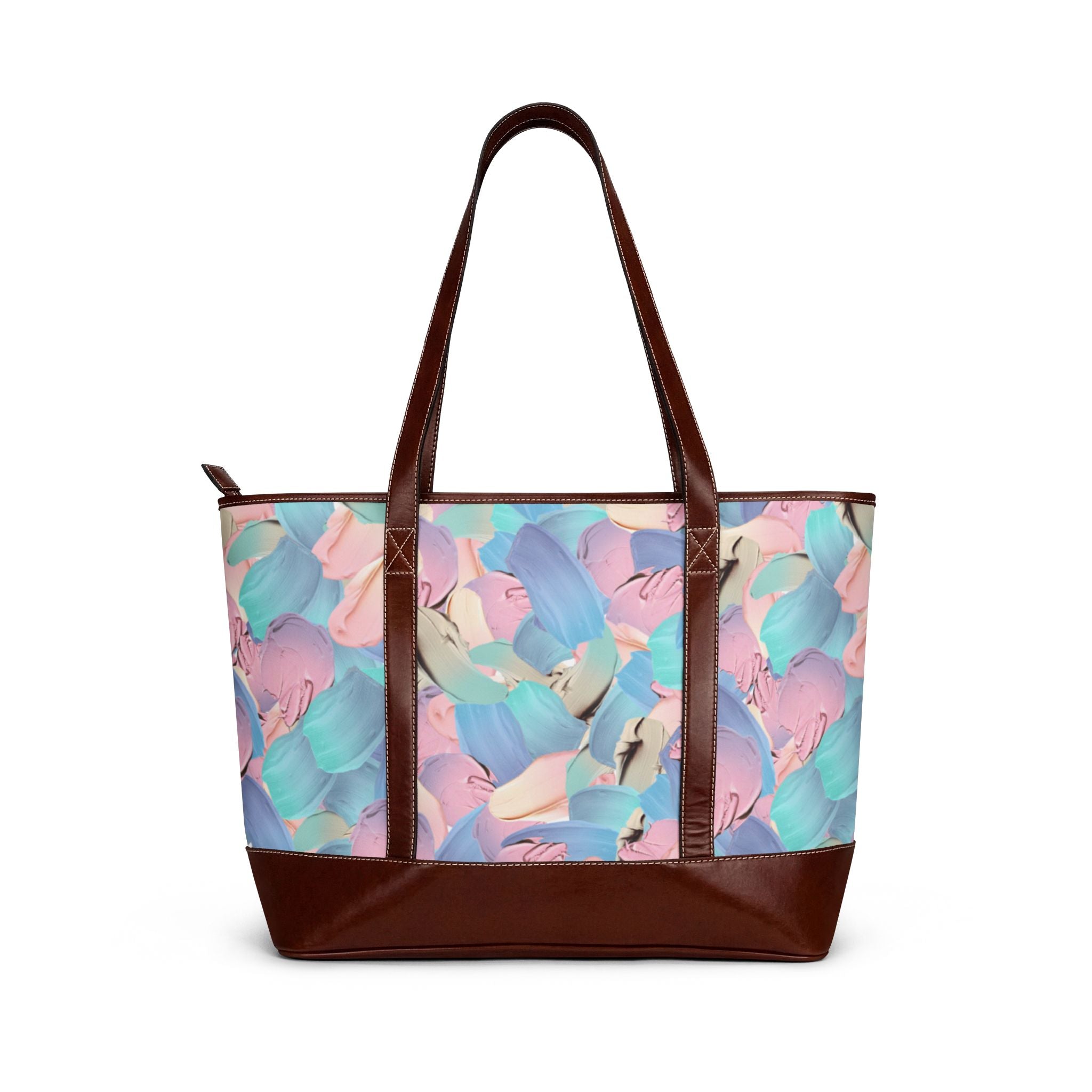 Handbag | Colorful Abstract Pastel Brushstroke Tote Bag