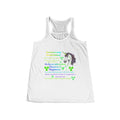 "Be a Radioactive Unicorn of Happiness" Flowy Racerback Tank Top