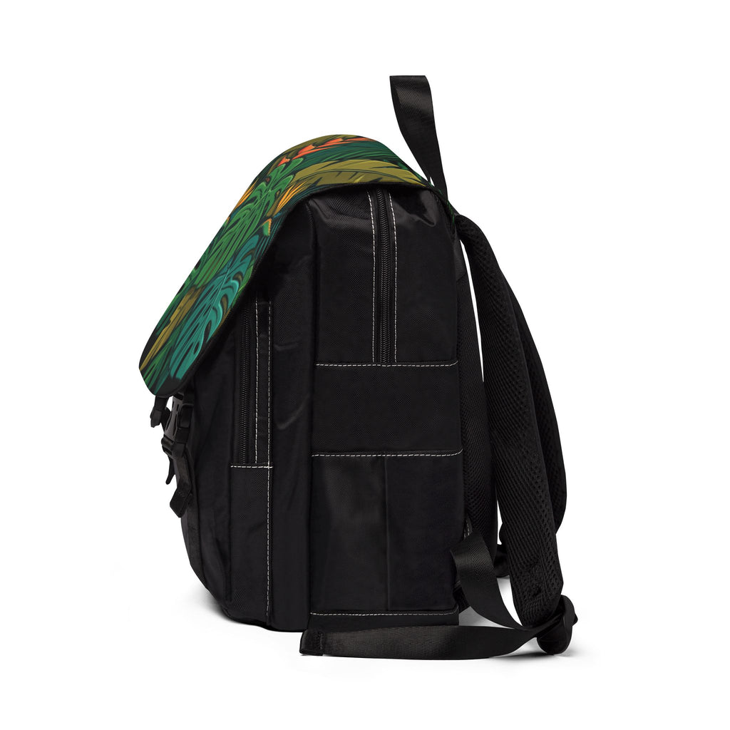 Backpack | Tropical Monstera Botanical Leaf Casual Shoulder Bag