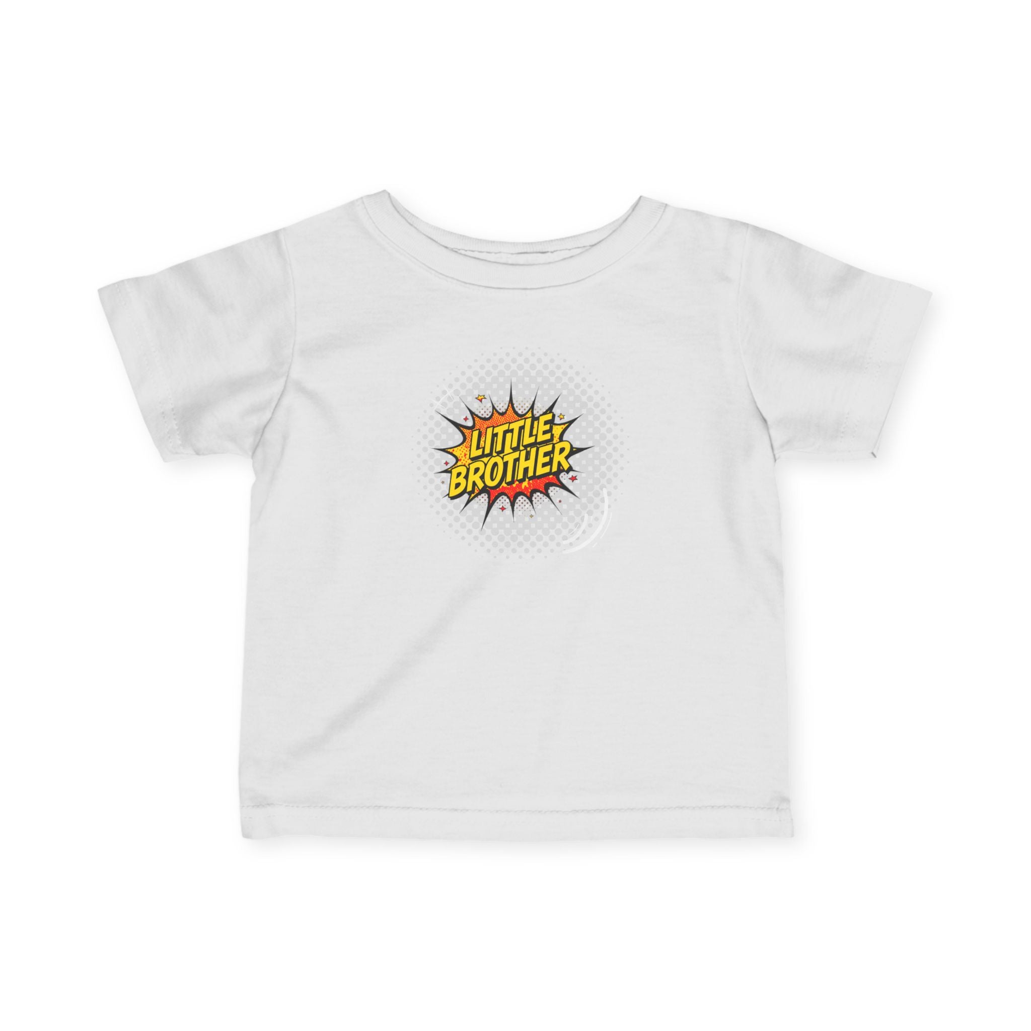 T-Shirt | 'Little Brother' Comic Burst Infant Sibling Tee