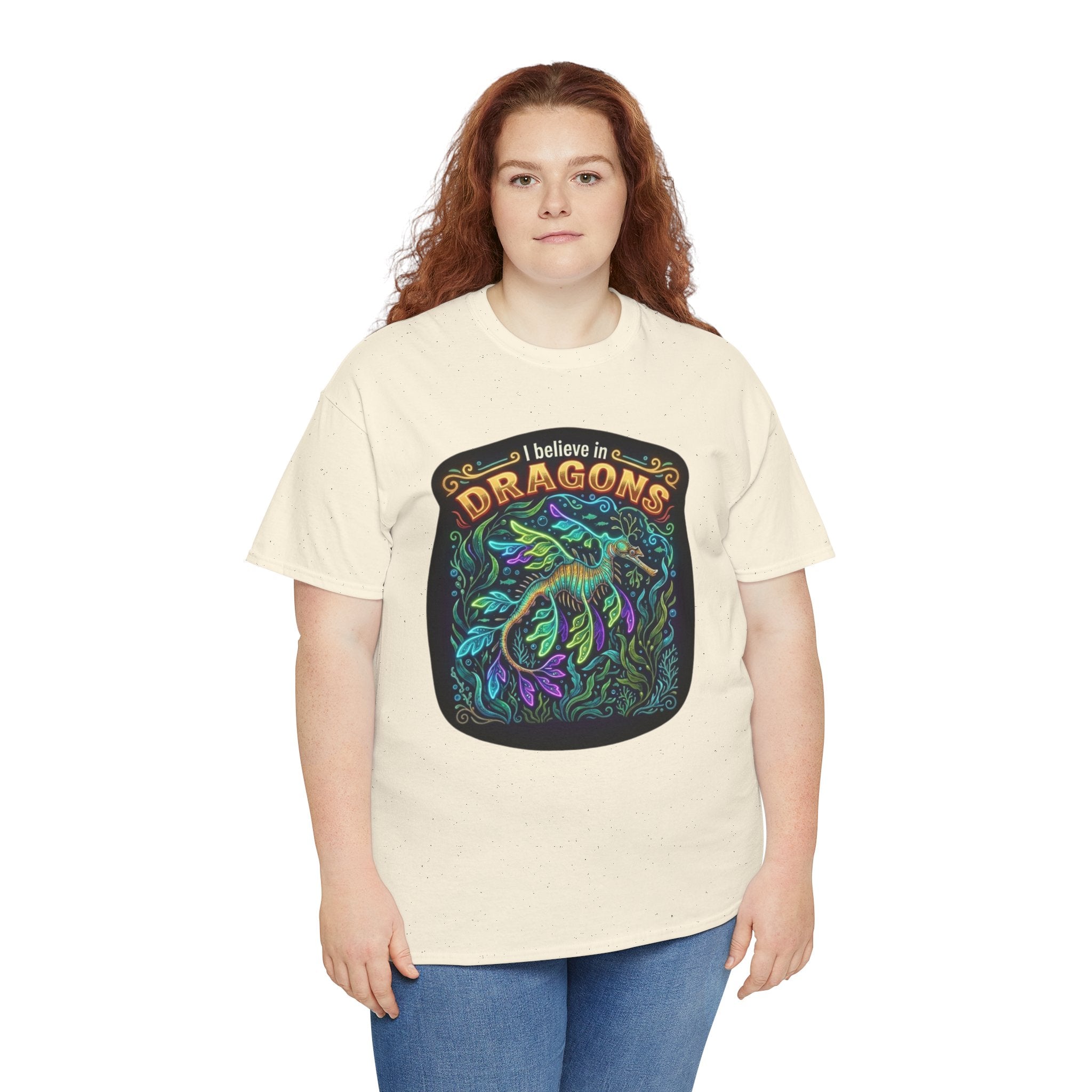 T-Shirt | 'I Believe in Dragons' Colorful Graphic Tee